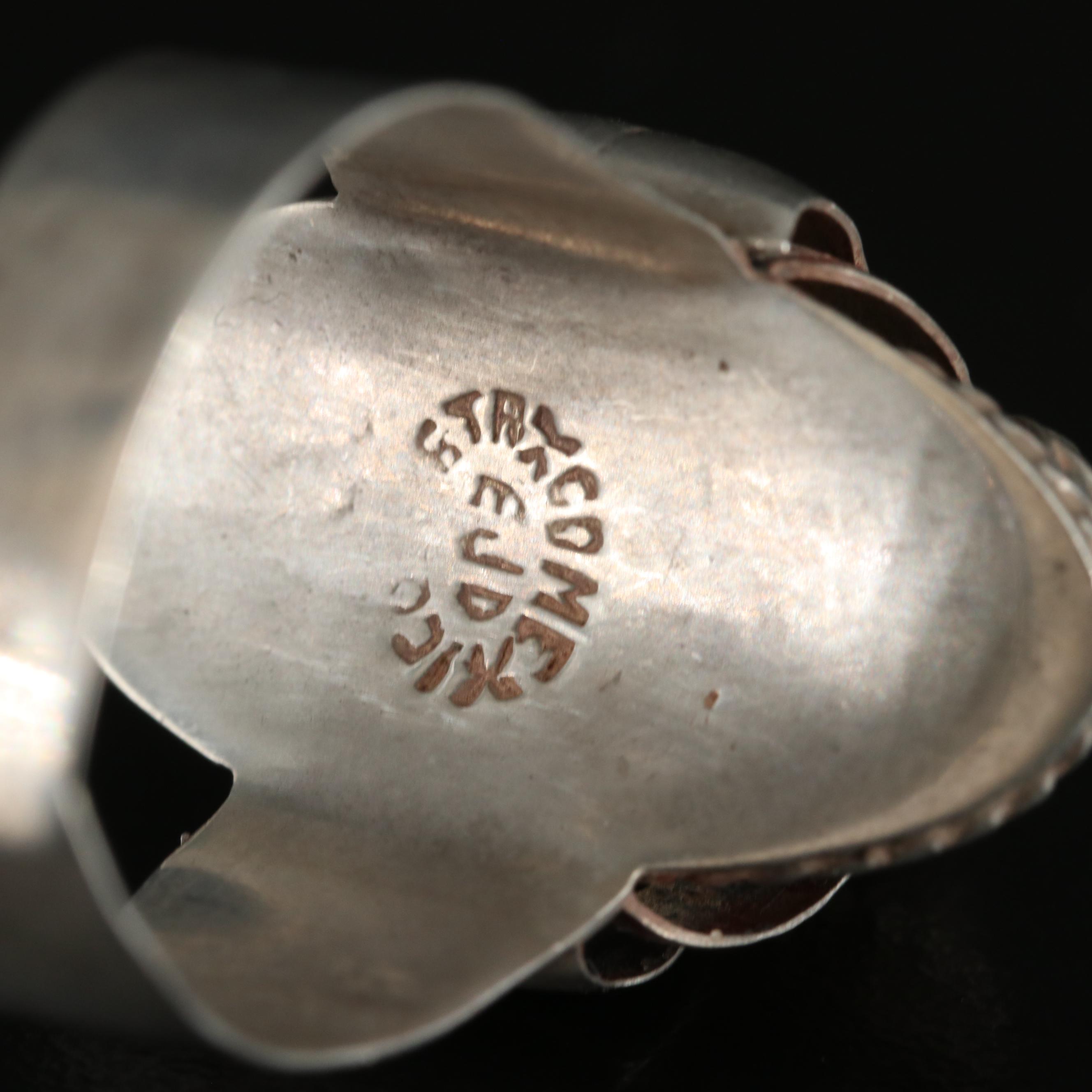 Mexican Sterling Amethyst Poison Ring