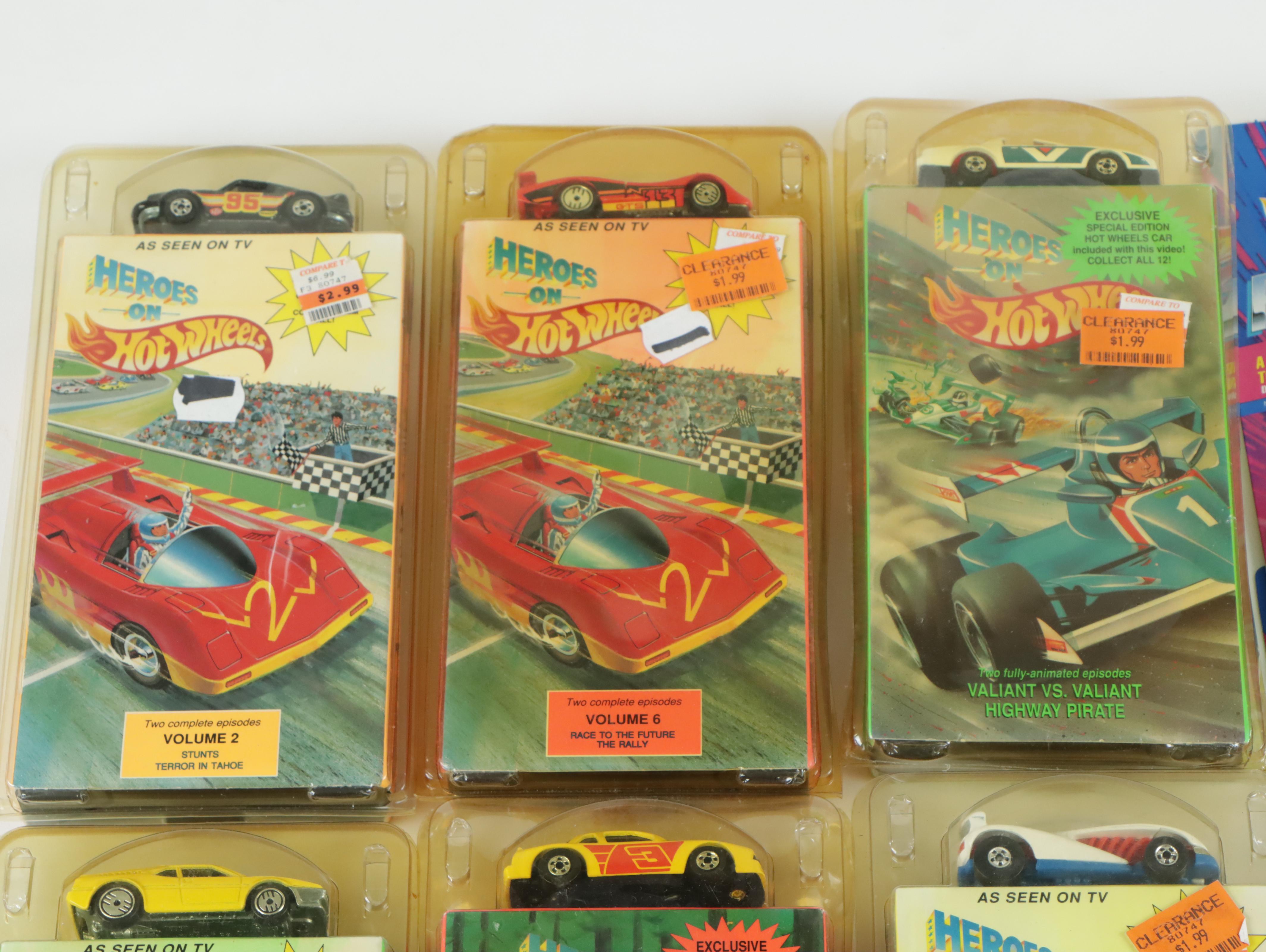 Hot Wheels Tattoo Machines, ReVealers, "Heroes on Hot Wheels" VHS, and More