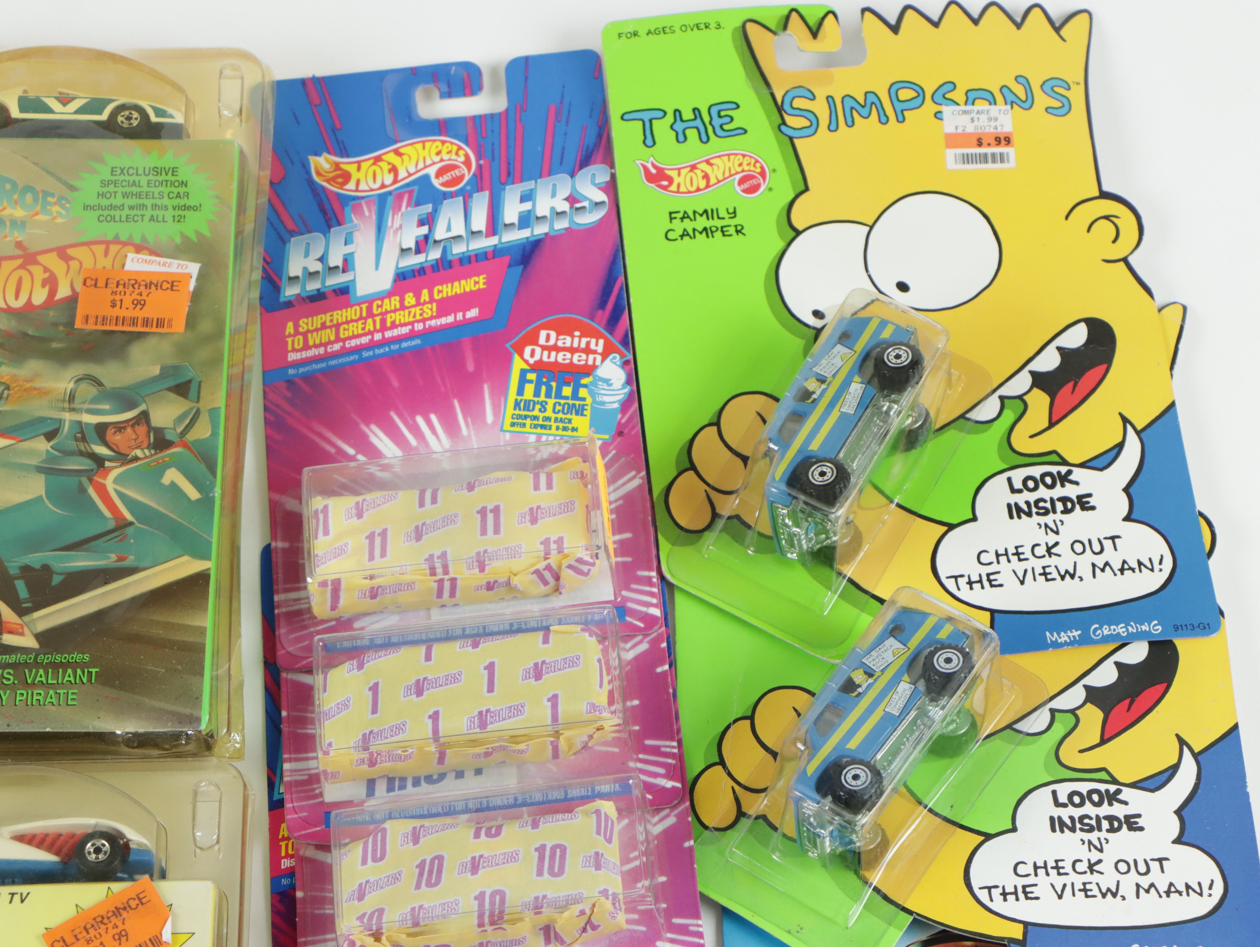 Hot Wheels Tattoo Machines, ReVealers, "Heroes on Hot Wheels" VHS, and More