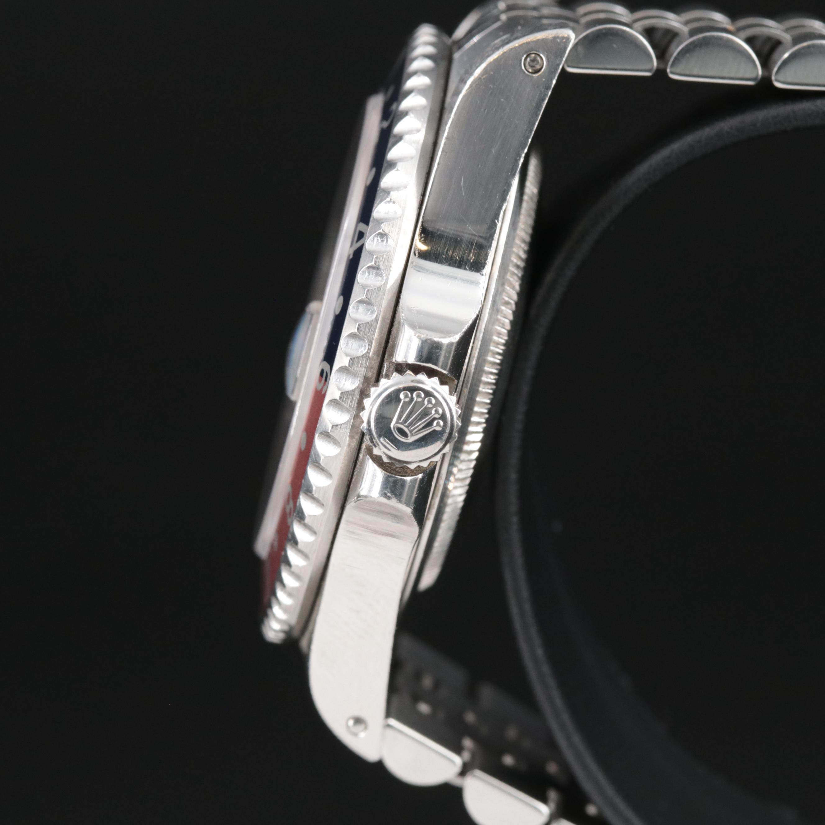 2000 Rolex GMT Master II Stainless Steel Watch