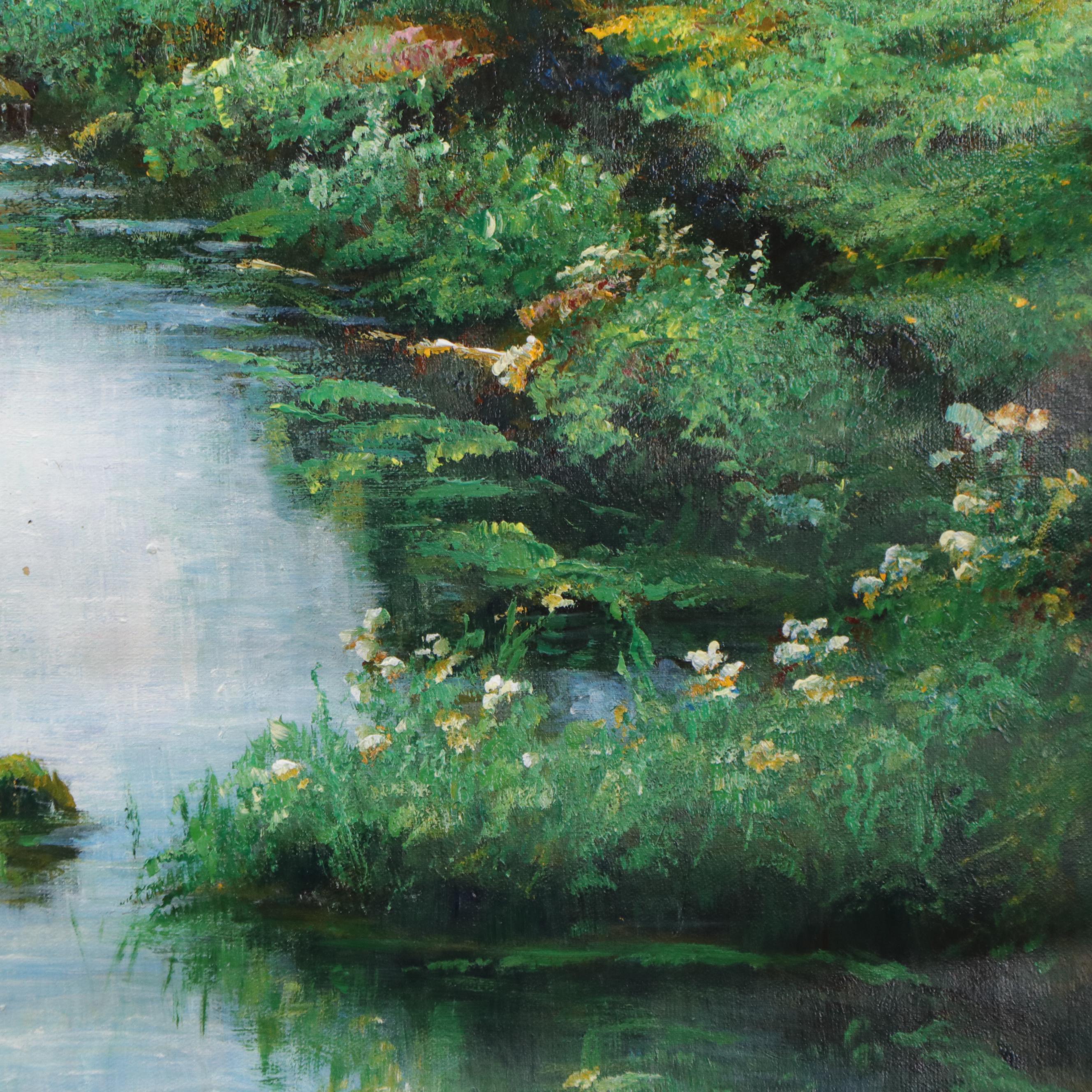 Qinghua Landscape Oil Painting, 21st Century