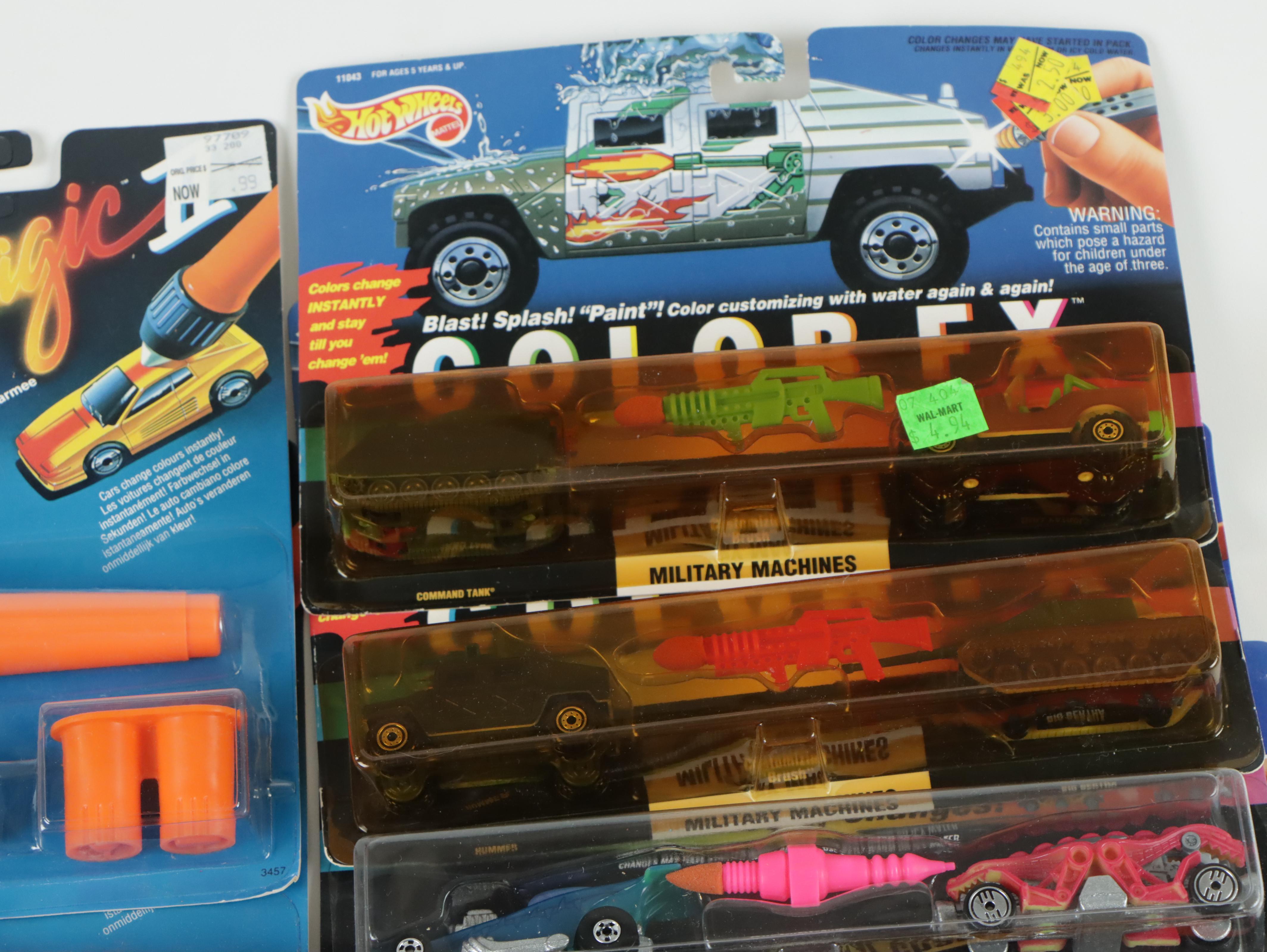 Mattel "Color FX", Other Mattel Color-Changing Hot Wheels and More