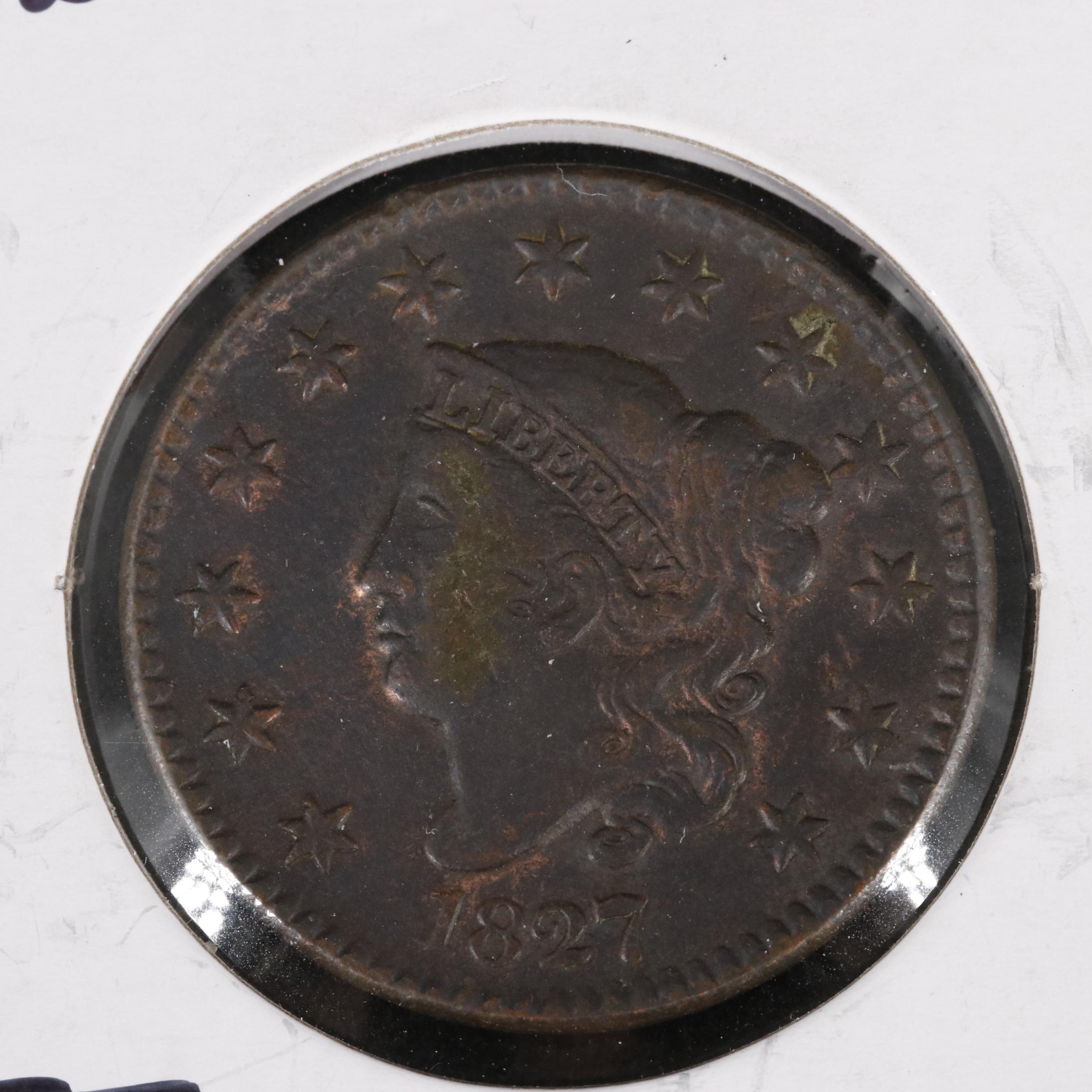 1827 Coronet Head Large Cent