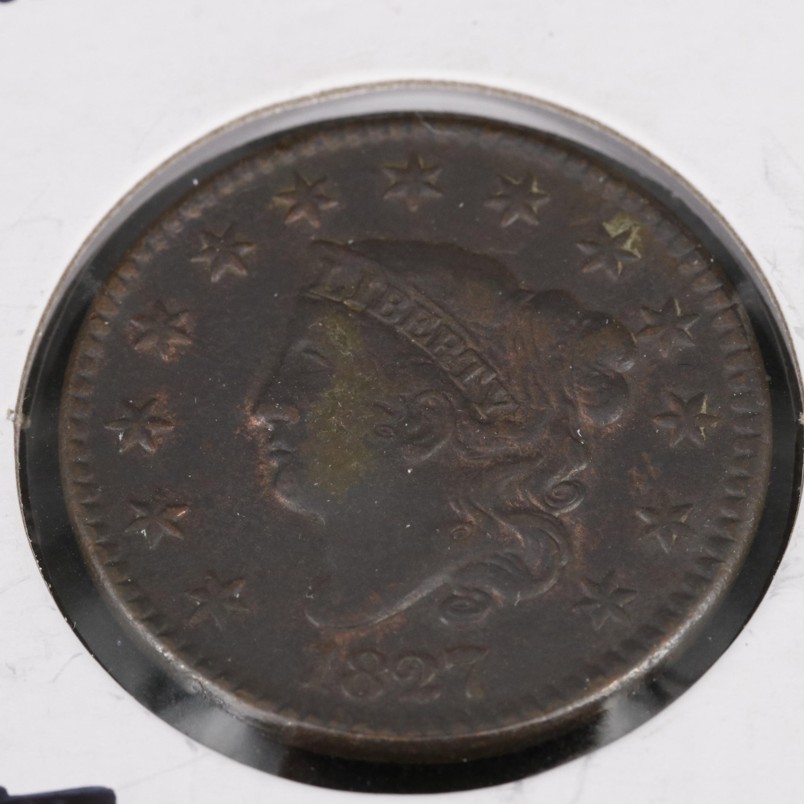 1827 Coronet Head Large Cent