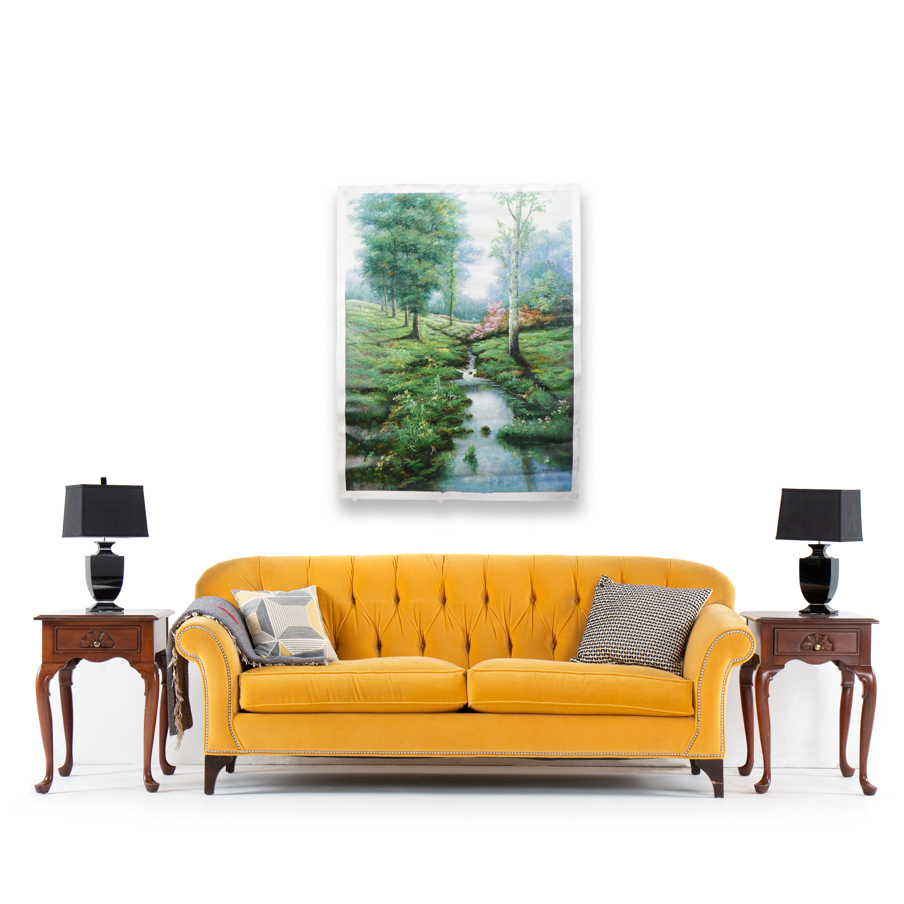 Qinghua Landscape Oil Painting, 21st Century