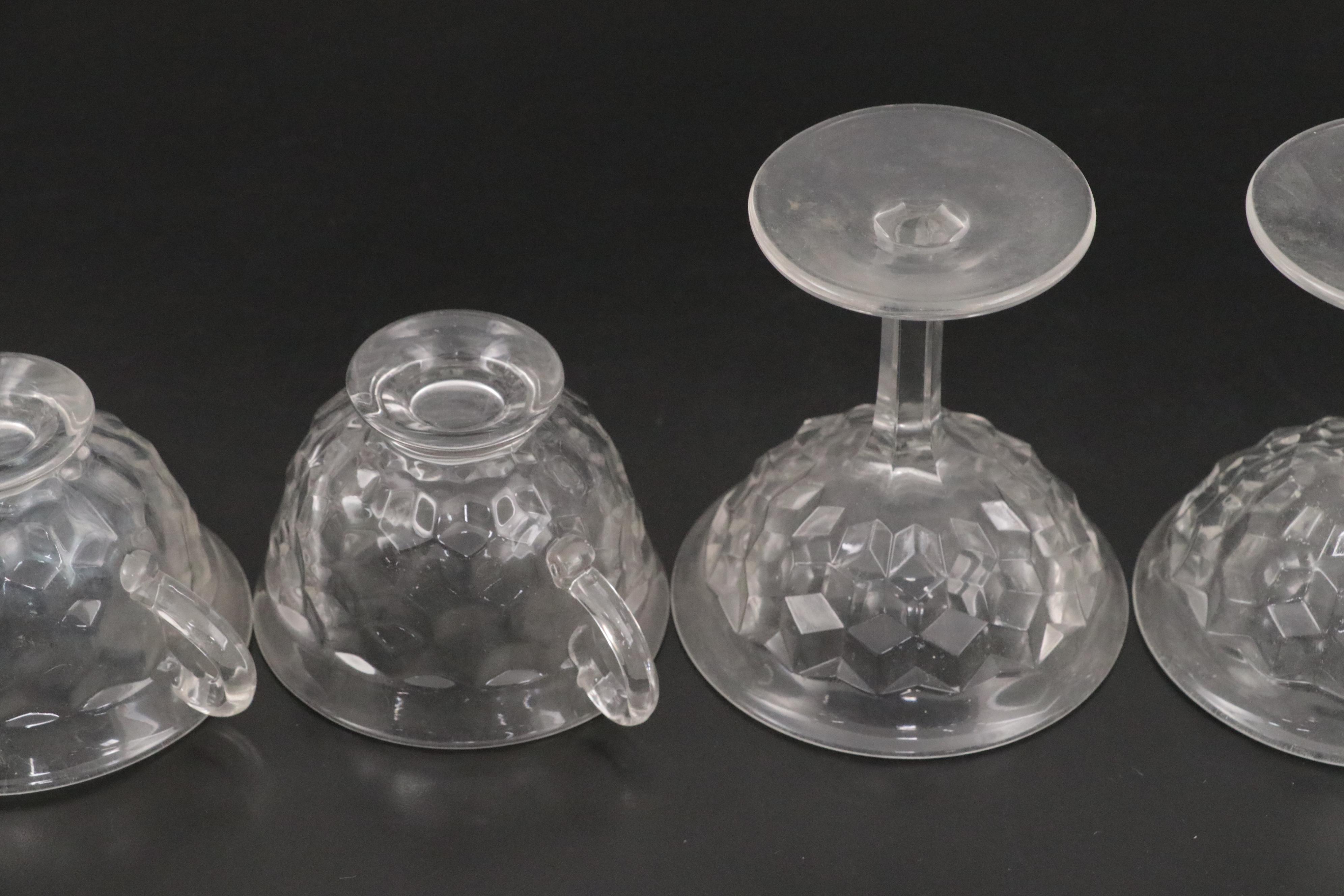 Fostoria "American Clear" Tableware and Champagne Glasses