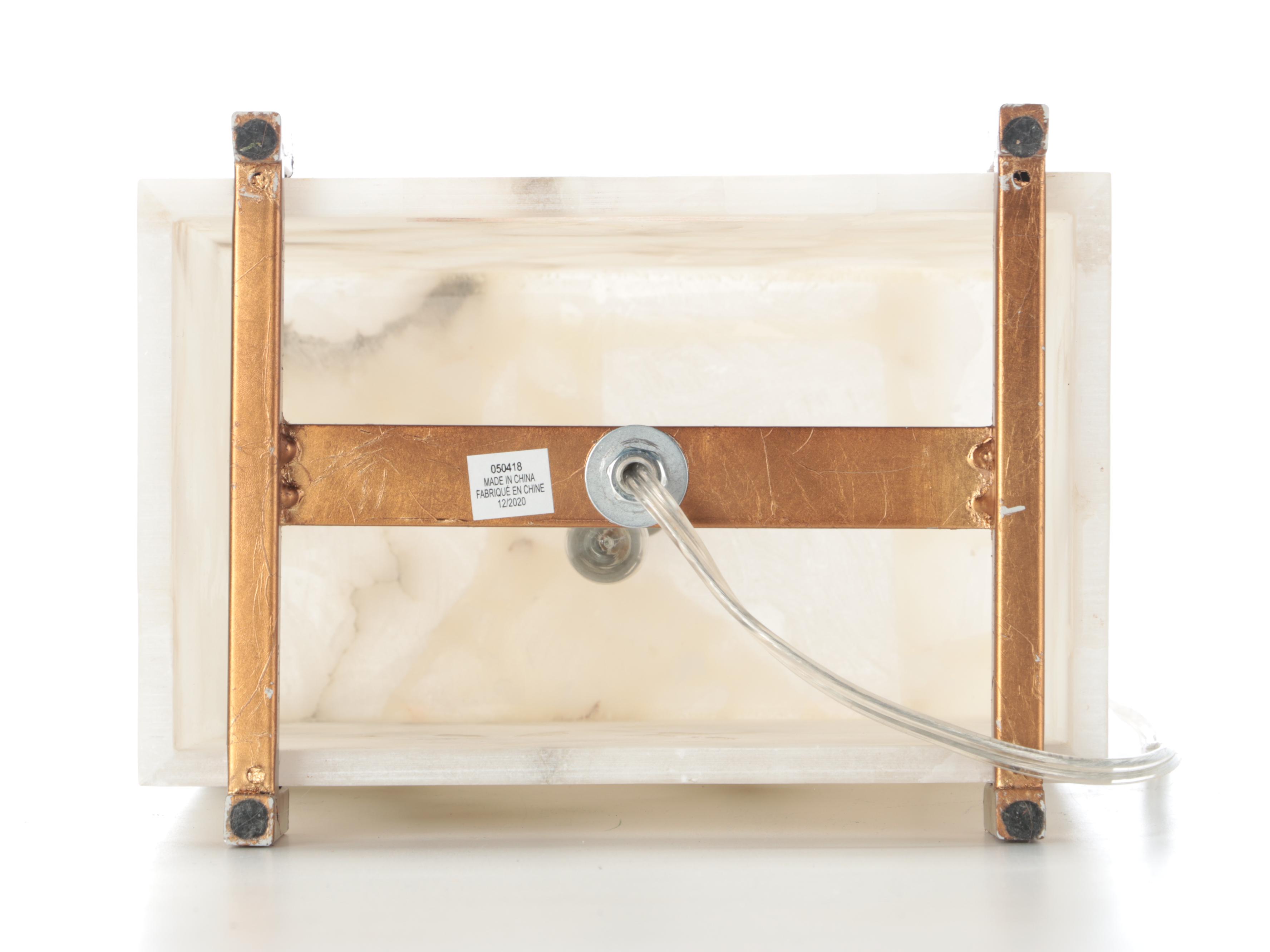 Simon Blake Interiors Alabaster Table Lamp, Contemporary