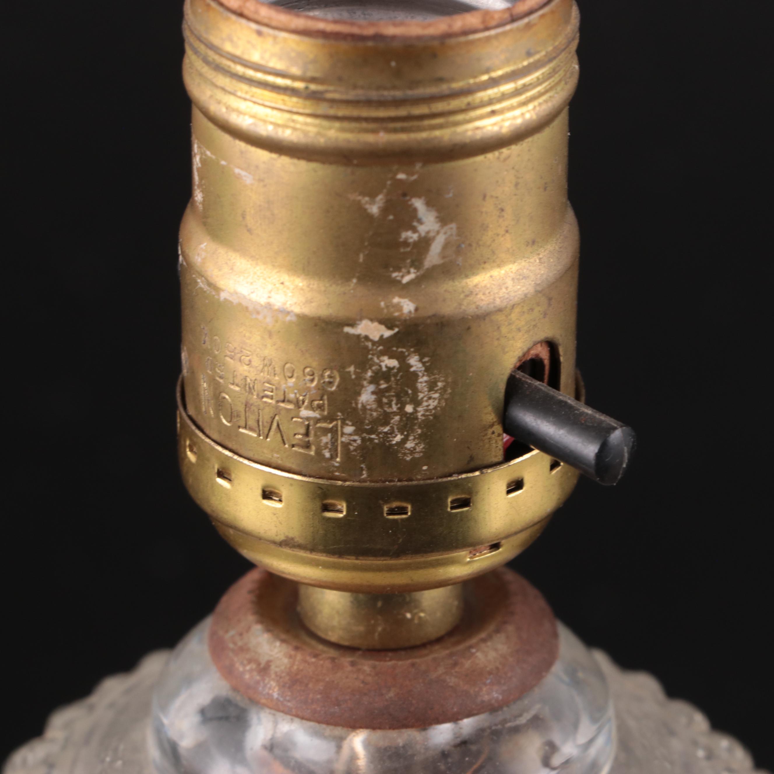 Art Deco Style and Other Glass Table Lamps, Early to Mid-20th Century