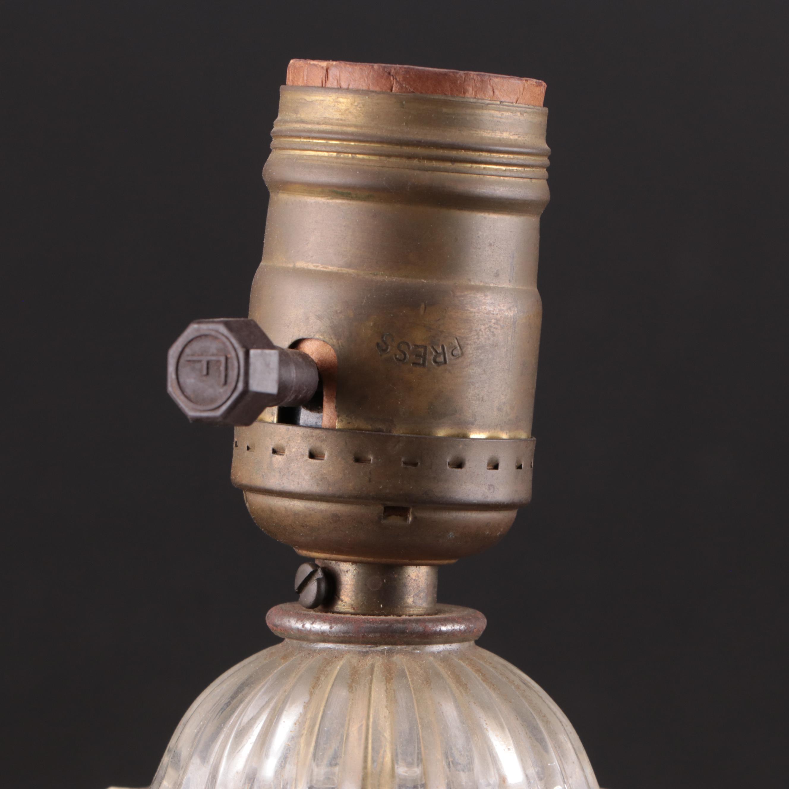 Art Deco Style and Other Glass Table Lamps, Early to Mid-20th Century