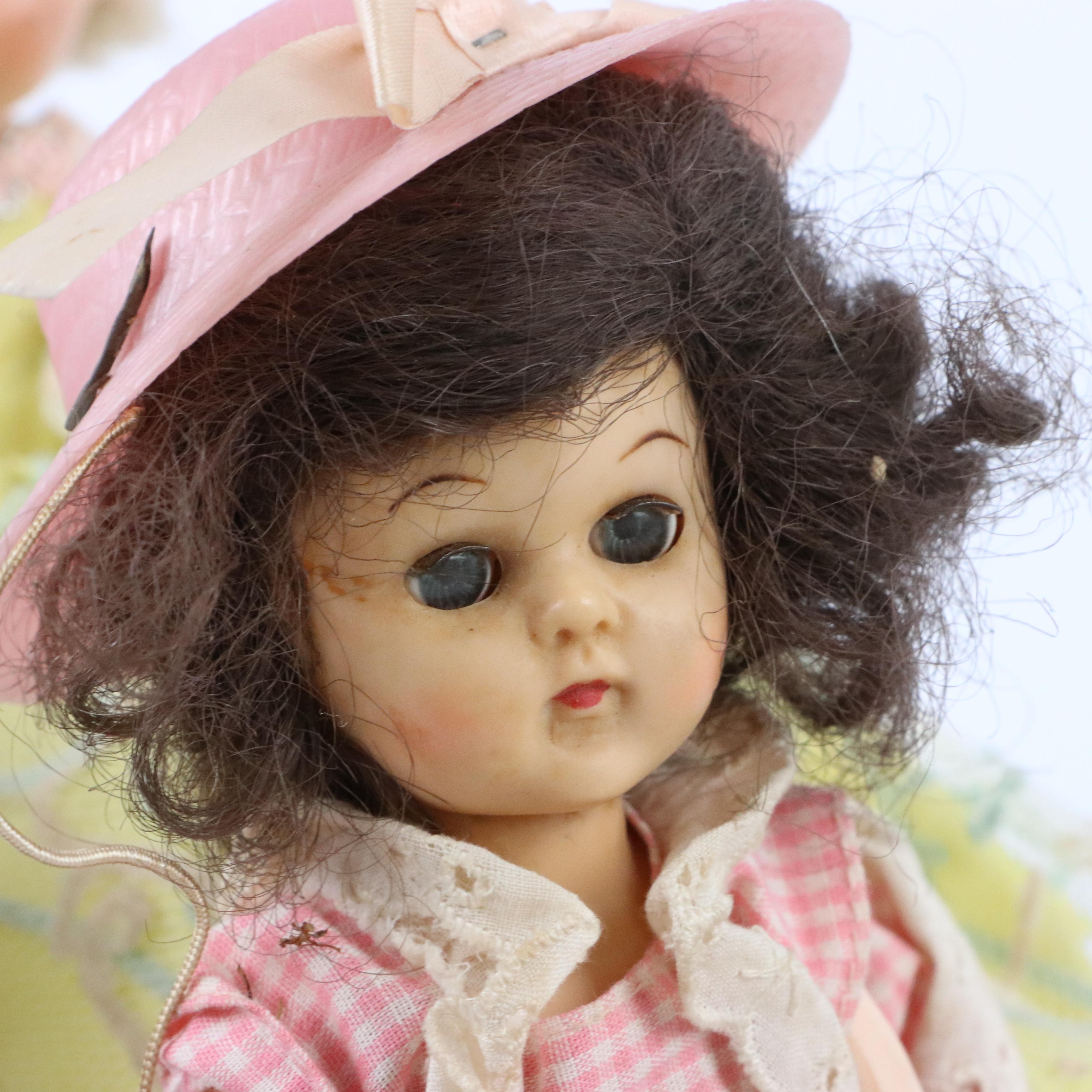 Vogue and Cosmopolitan Dolls Including an Articulated "Ginger" Doll, 1950s