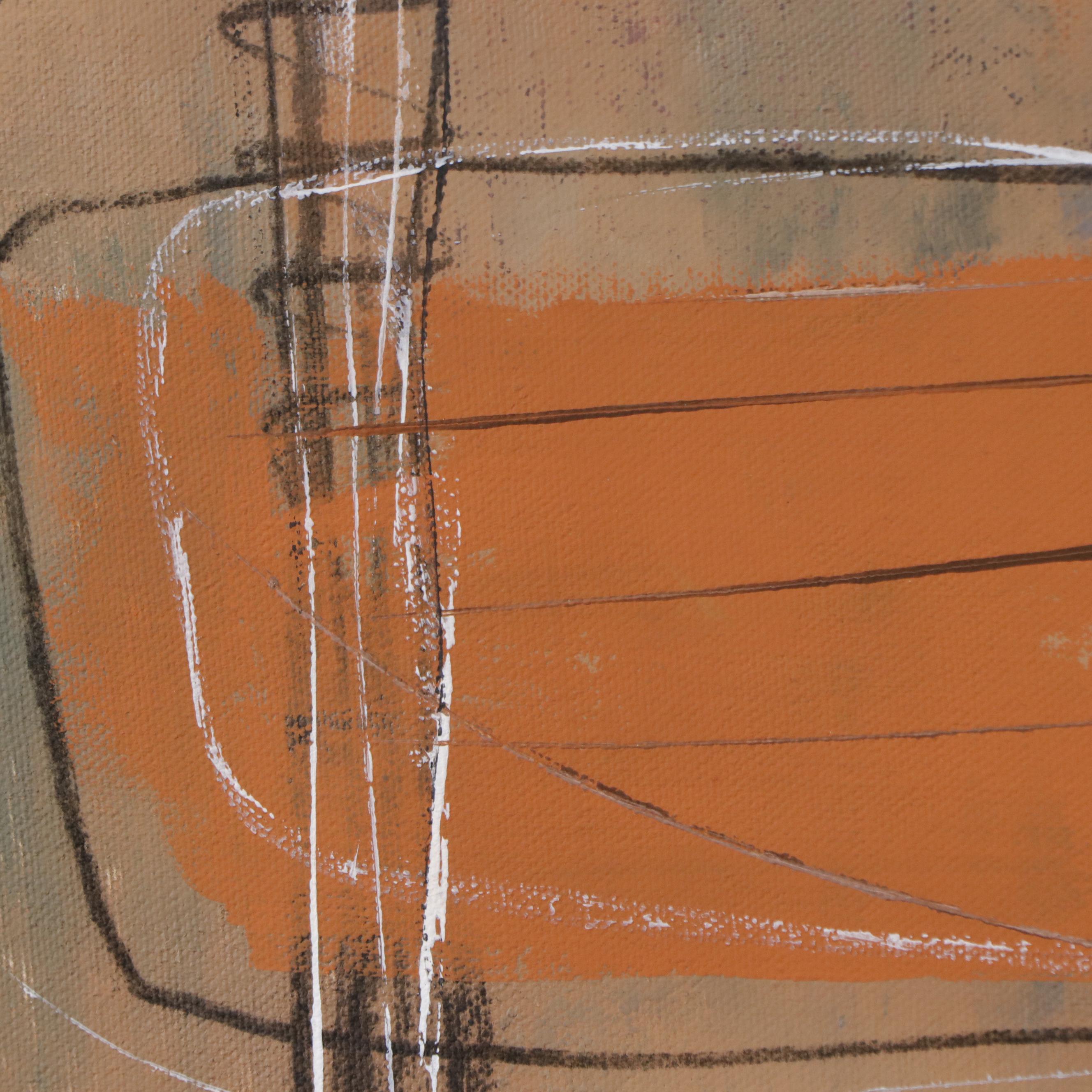 Michel Blazquez Abstract Mixed Media Painting "The Mystery of Silence," 2023