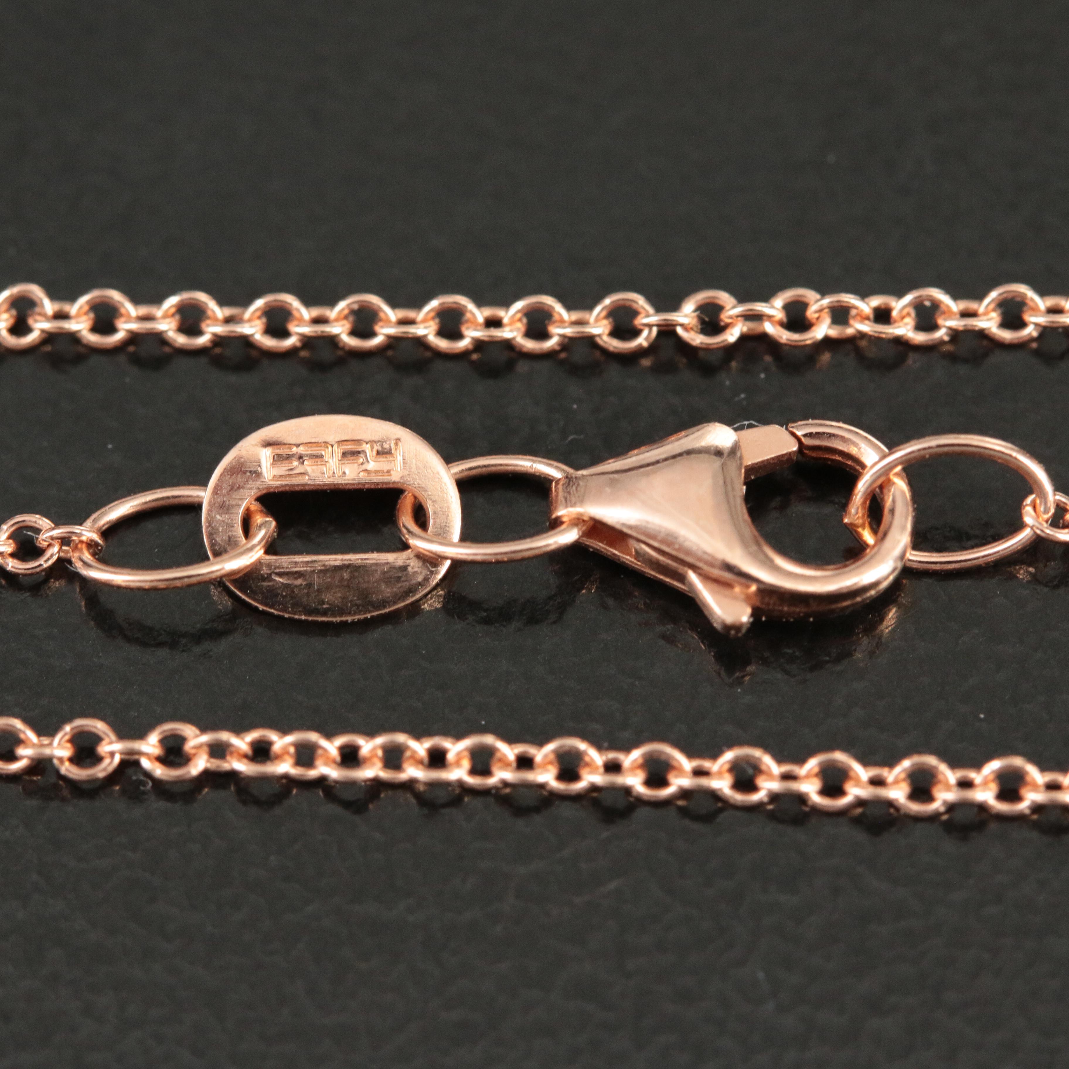 Effy 14K Rose Gold Morganite, Pink Sapphire, and Diamond Pendant Necklace