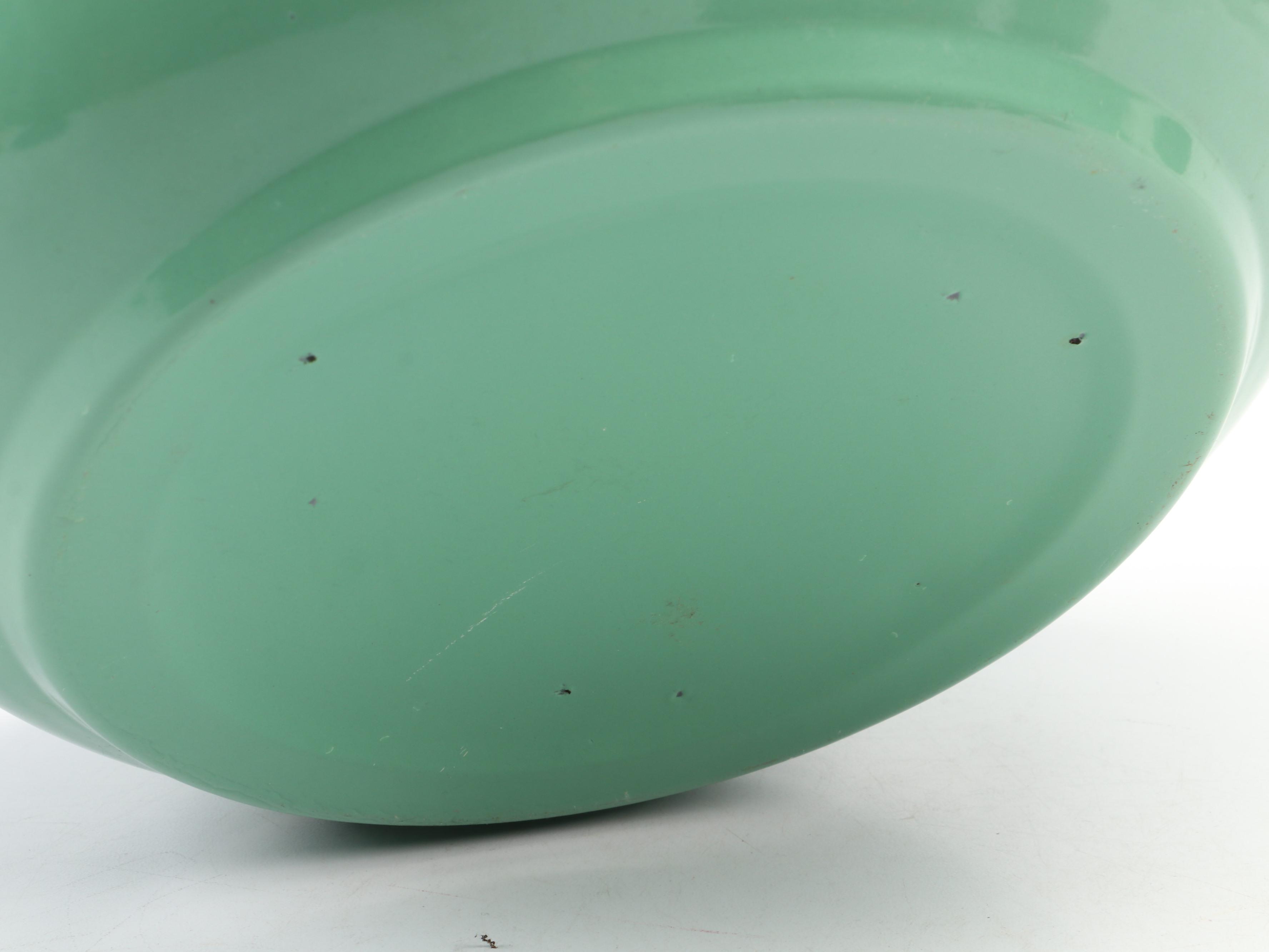 Metal Oil Cans and Enameled Basin