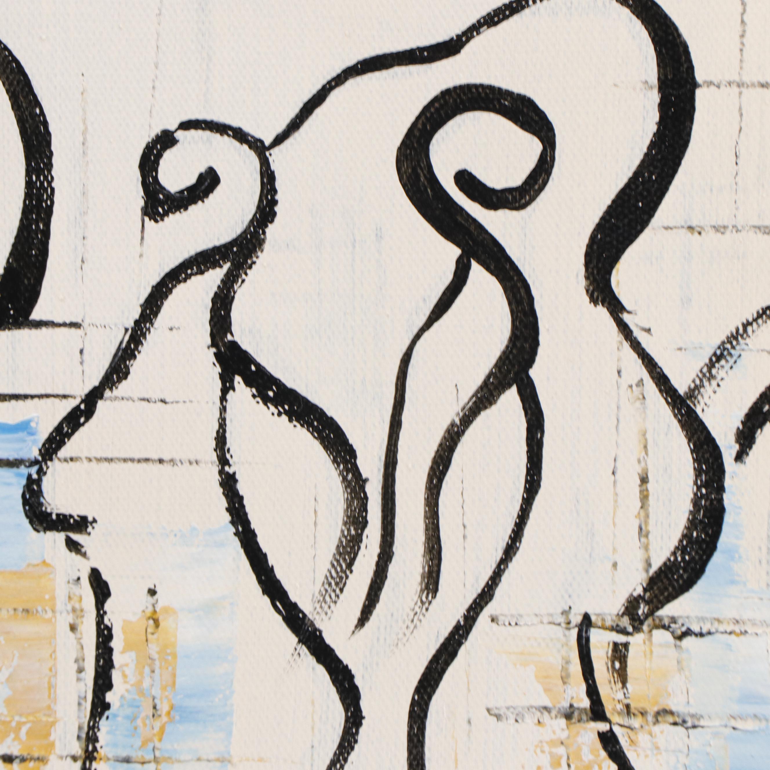 Bing Abstract FIgurative Oil Painting, 21st Century