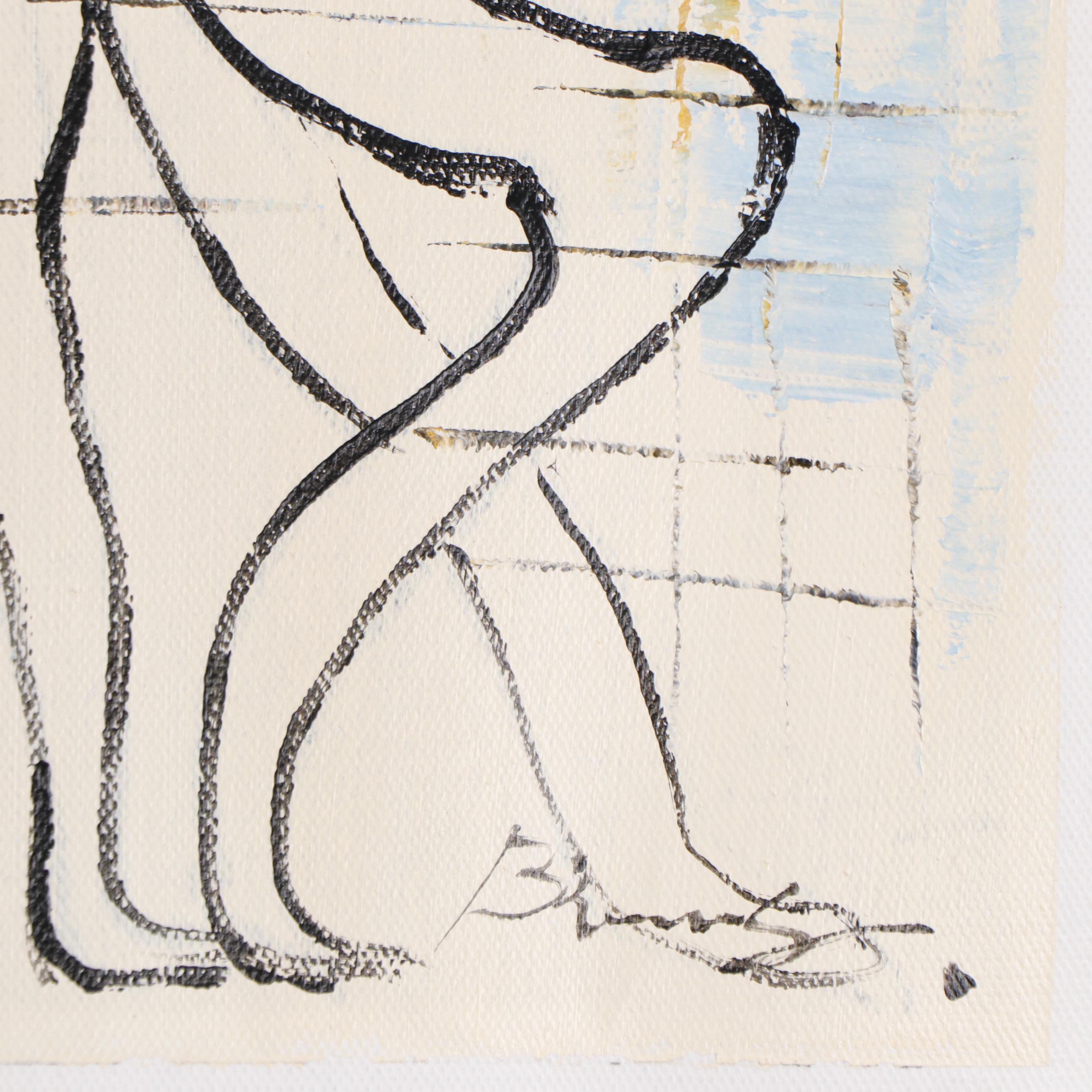 Bing Abstract FIgurative Oil Painting, 21st Century