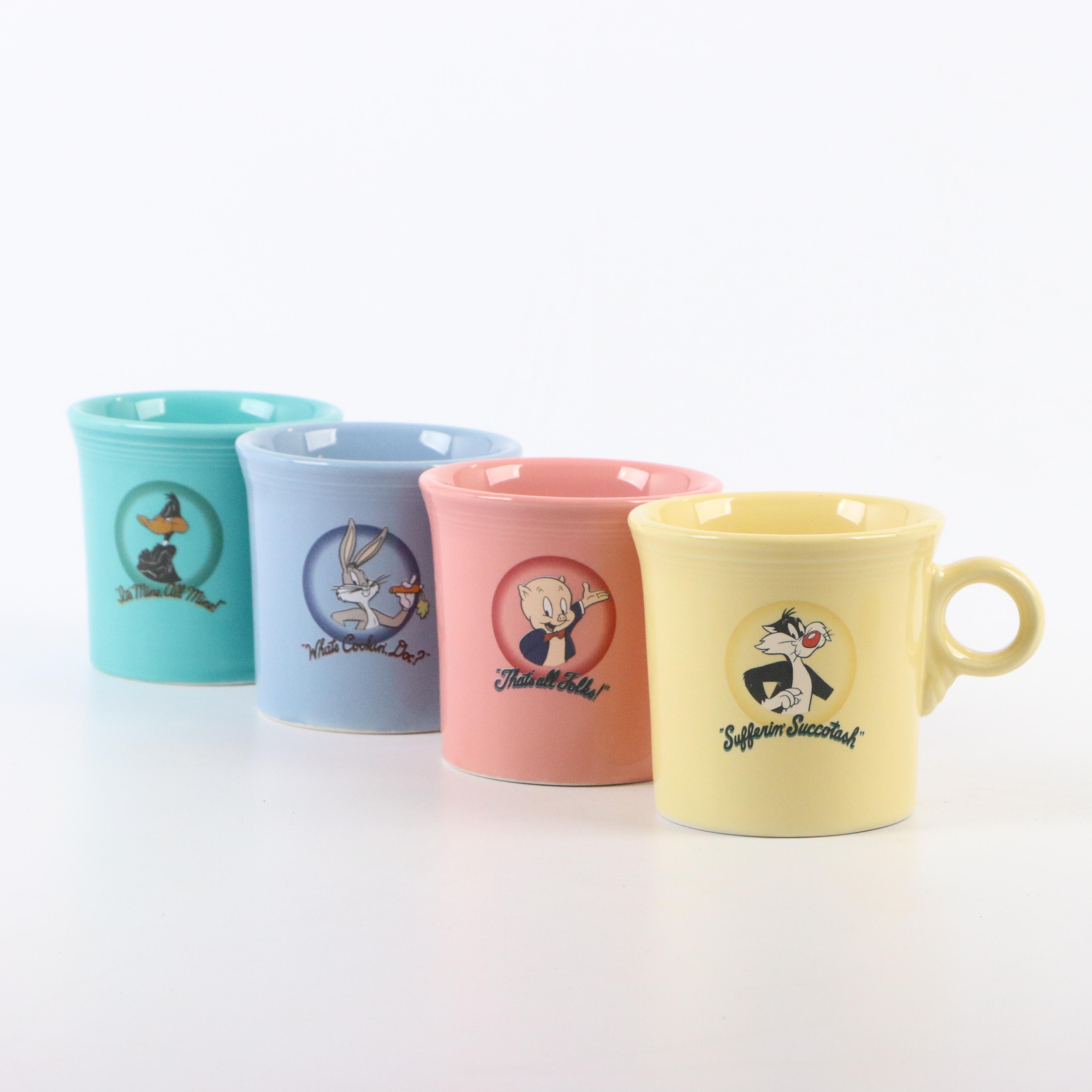 Homer Laughlin "Fiesta Looney Tunes" Ceramic Mugs