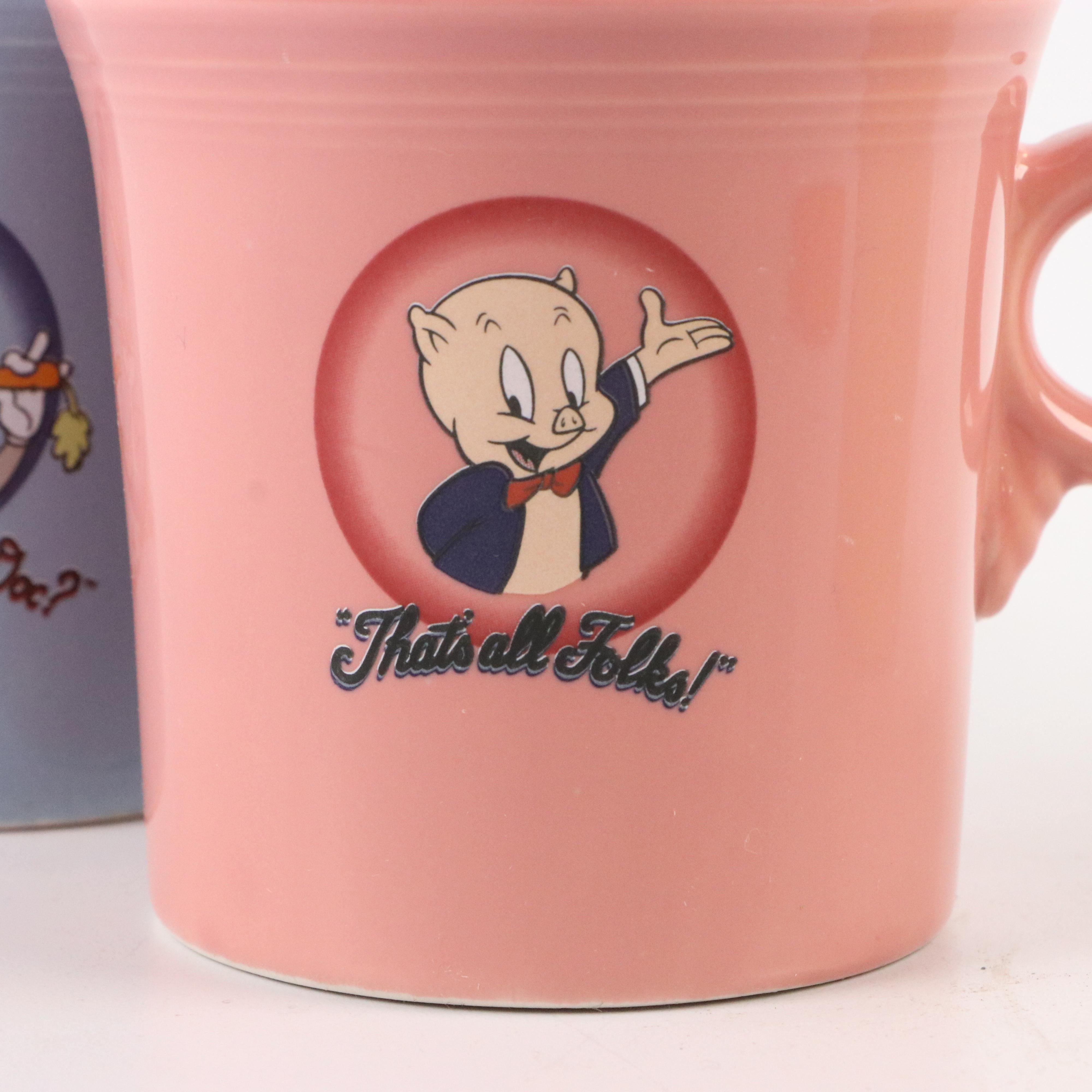 Homer Laughlin "Fiesta Looney Tunes" Ceramic Mugs