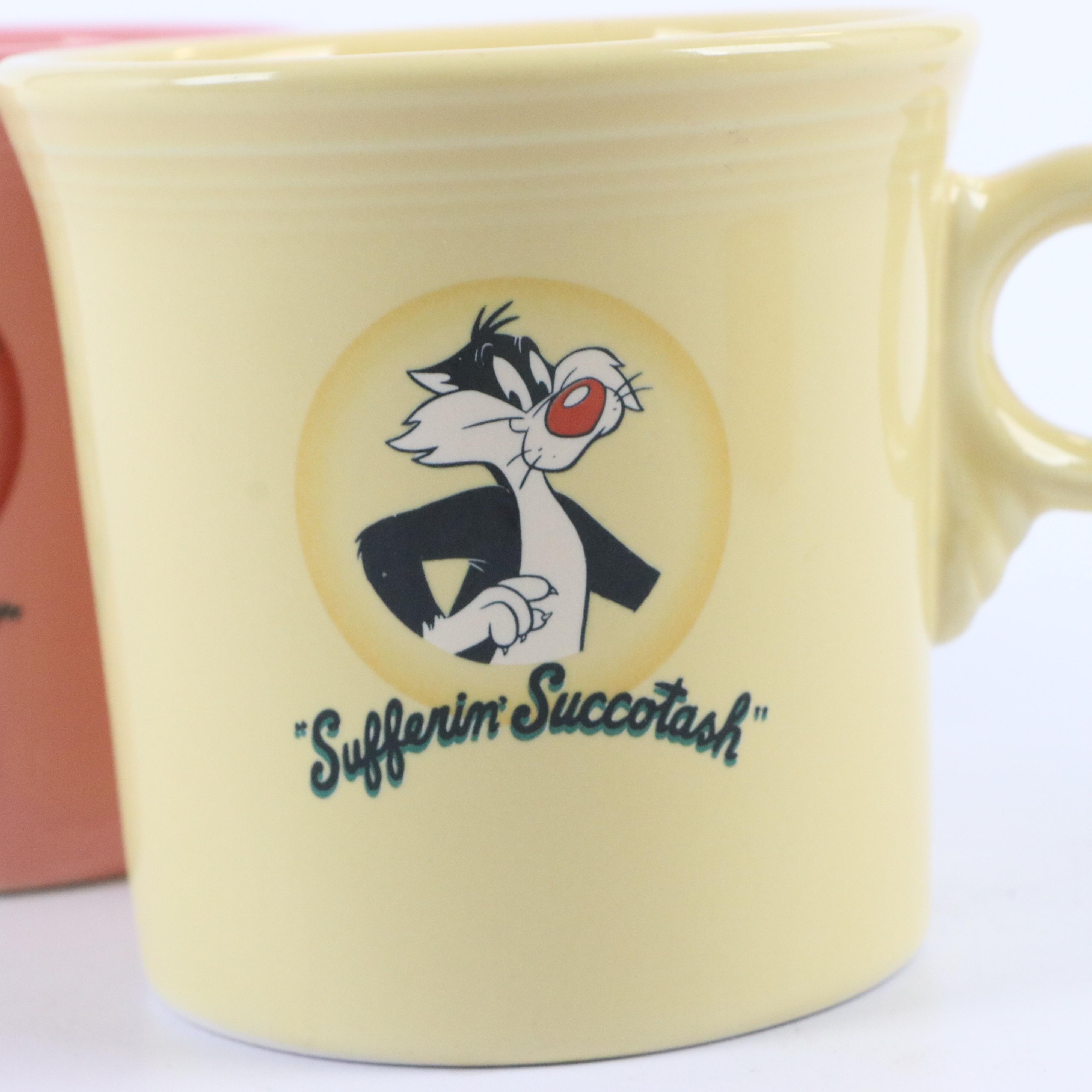 Homer Laughlin "Fiesta Looney Tunes" Ceramic Mugs