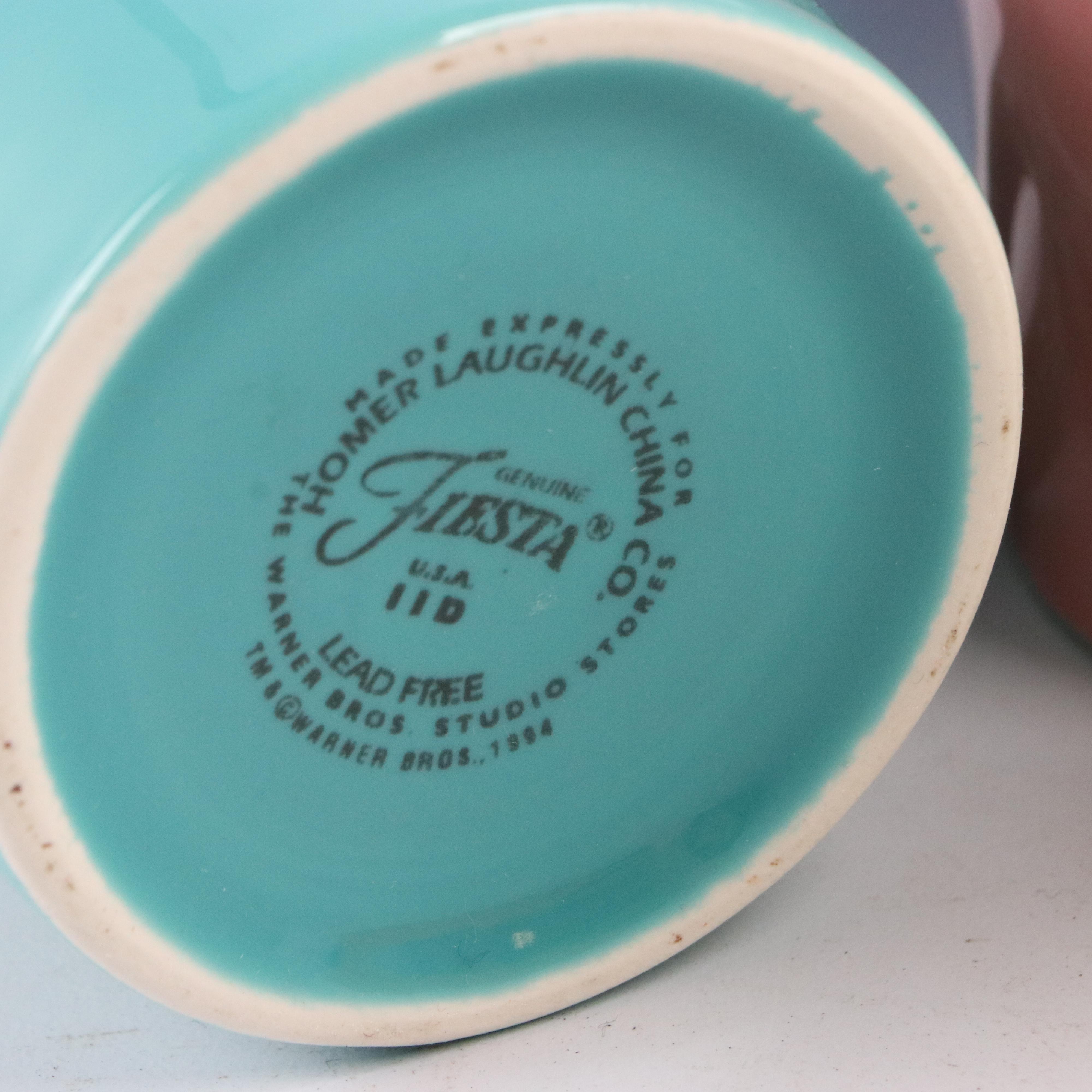 Homer Laughlin "Fiesta Looney Tunes" Ceramic Mugs