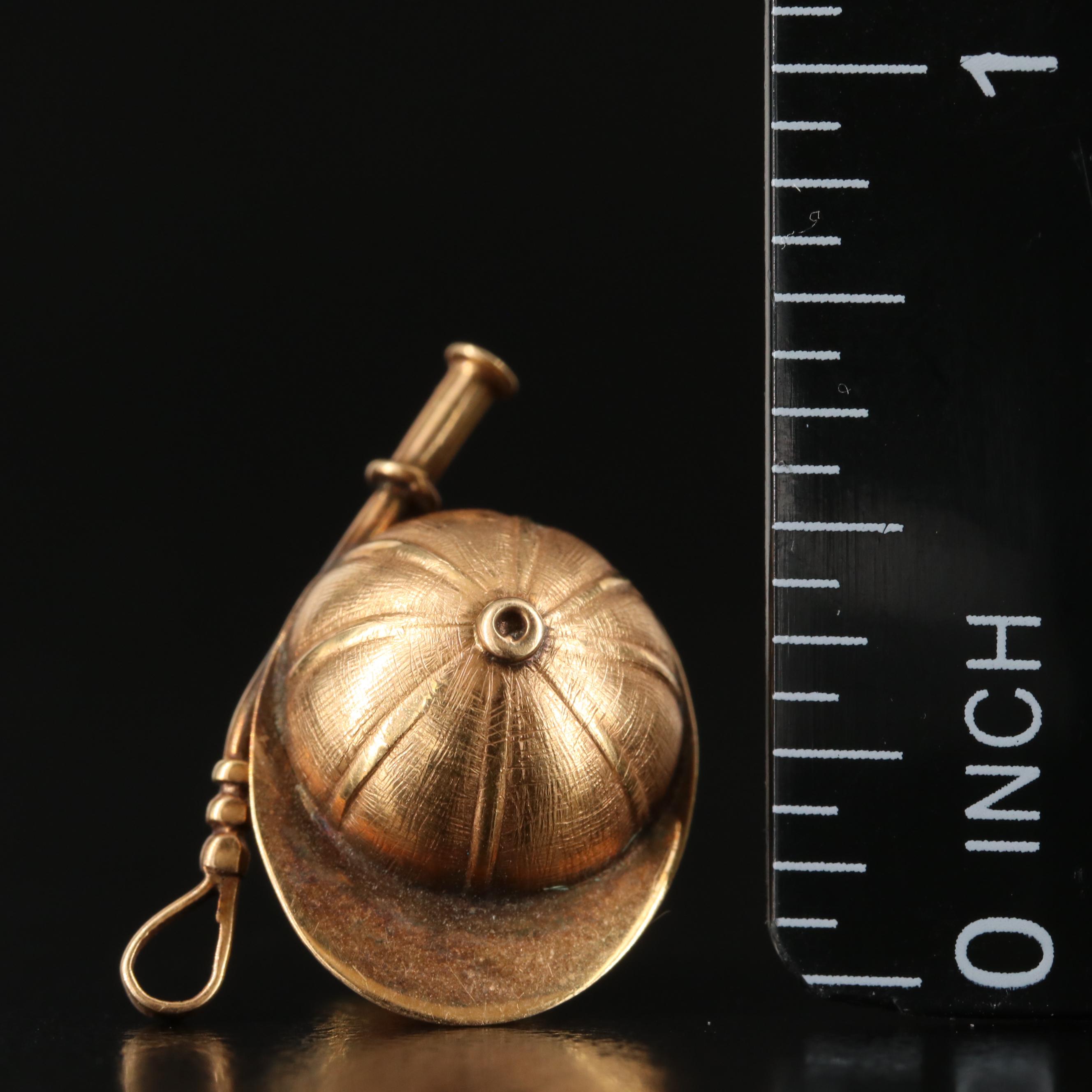 14K Jockey Hat and Riding Crop Pin EBTH