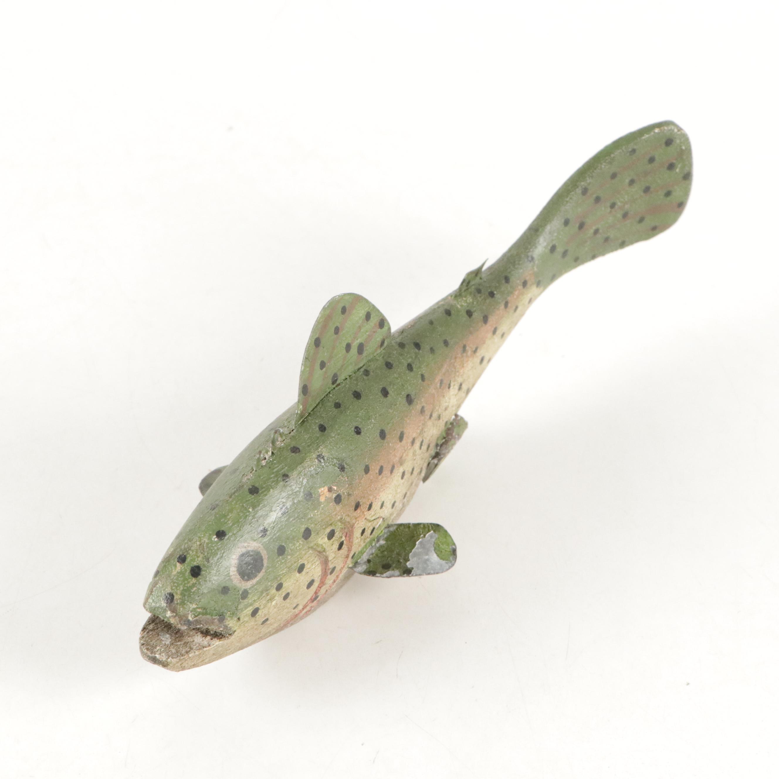 Hand-Crafted Wood Fishing Lures, Early to Mid-20th Century