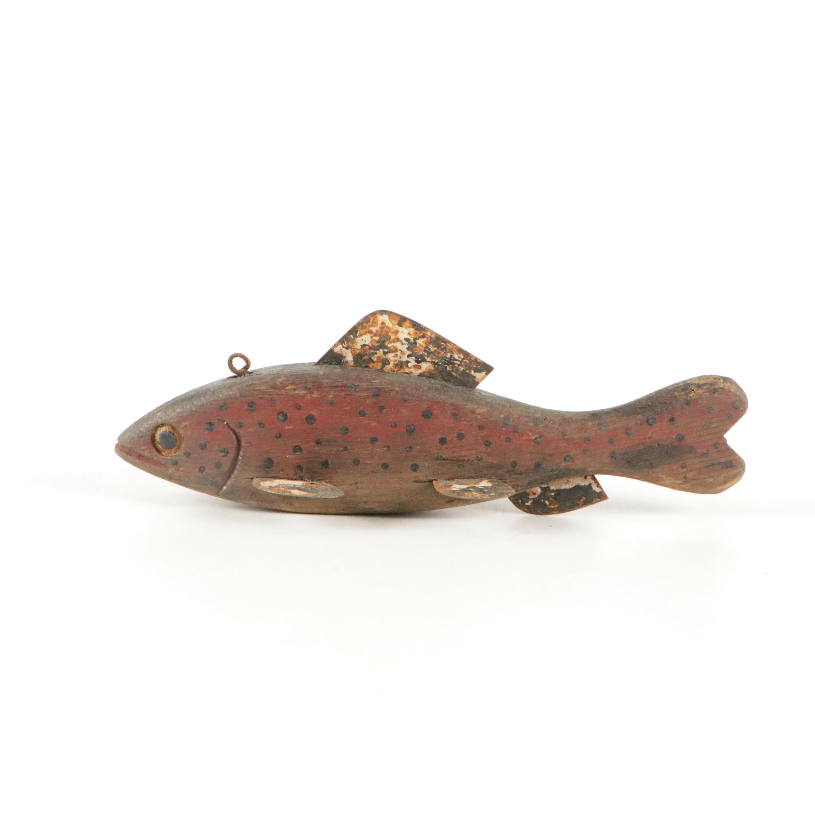 Hand-Crafted Wood Fishing Lures, Early to Mid-20th Century