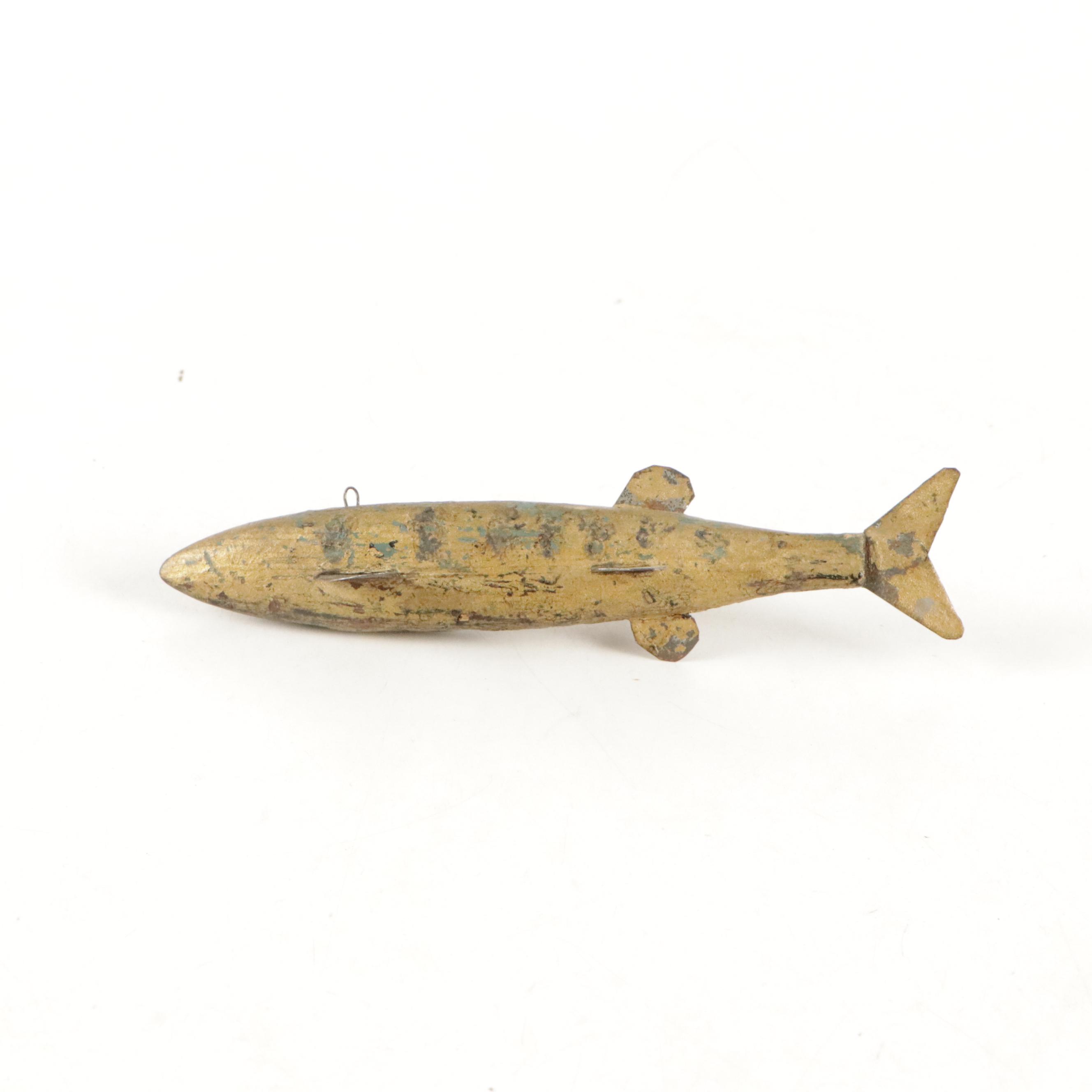 Hand-Crafted Wood Fishing Lures, Early to Mid-20th Century