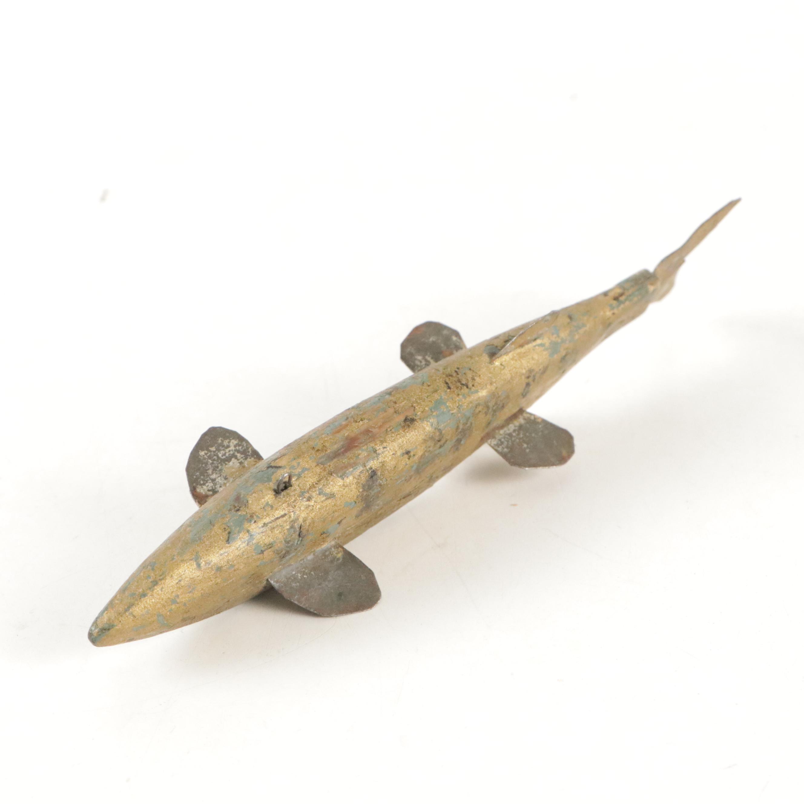 Hand-Crafted Wood Fishing Lures, Early to Mid-20th Century