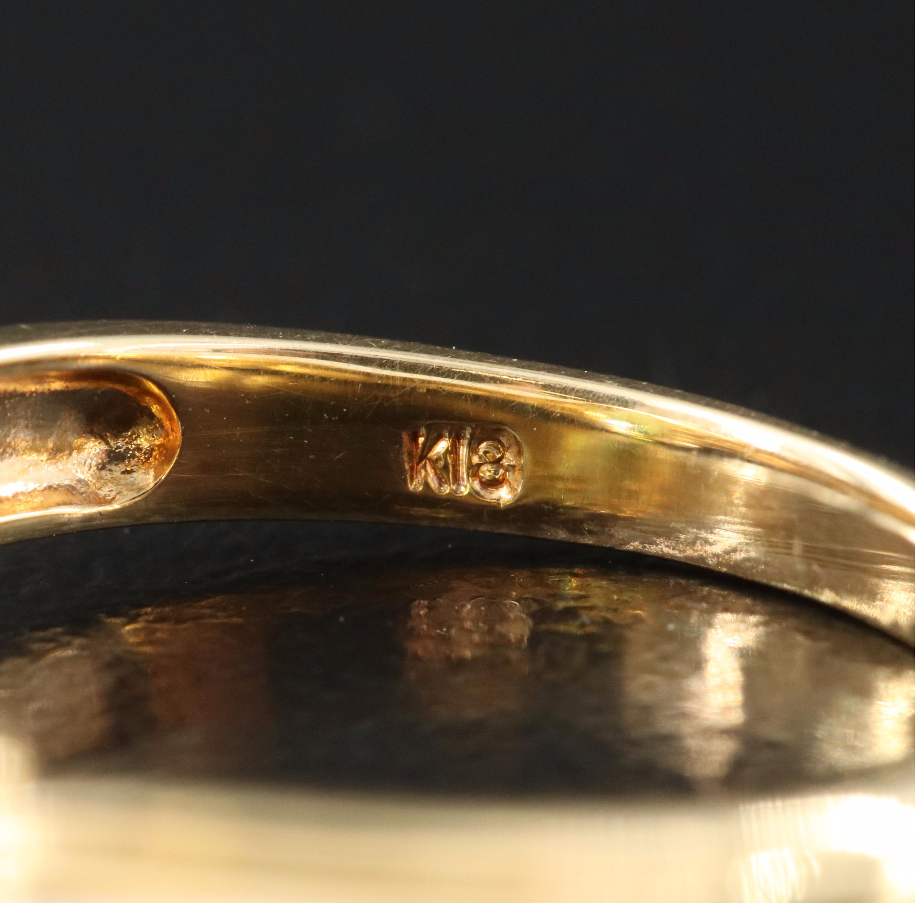 18K Peridot and Diamond Ring