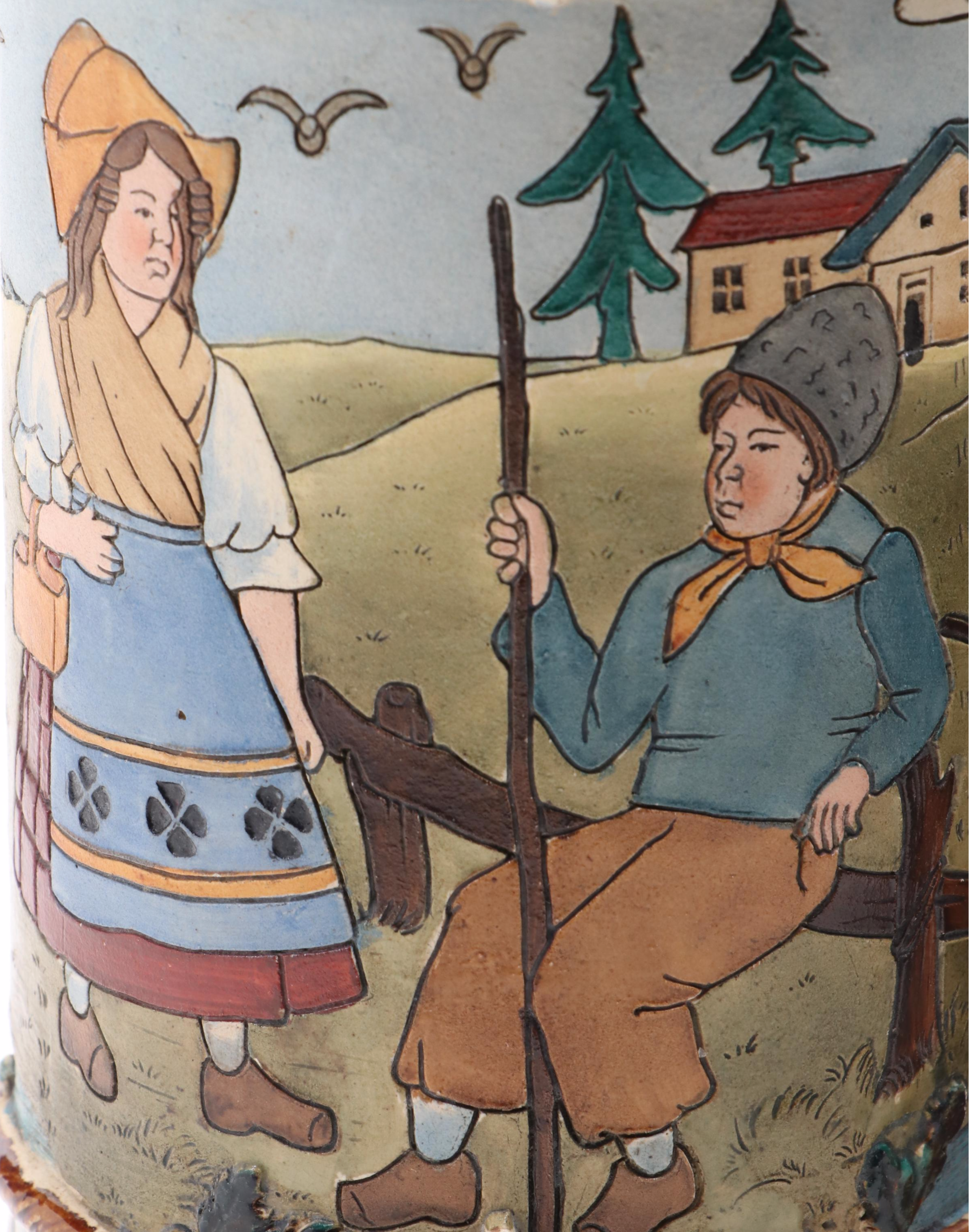 Stoneware and Pewter German Beer Steins