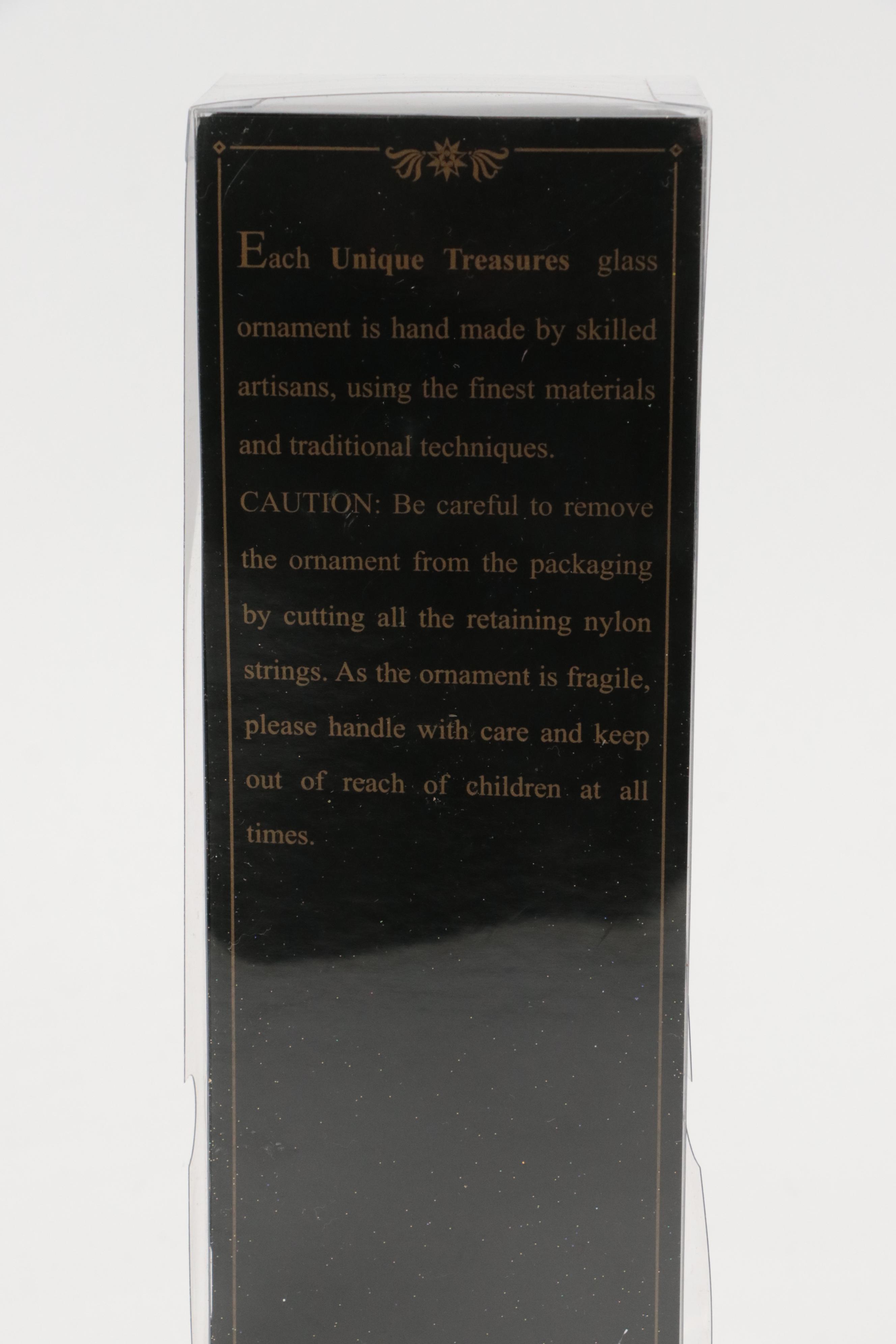 Mercury Glass Christmas Tree Topper with Ornaments