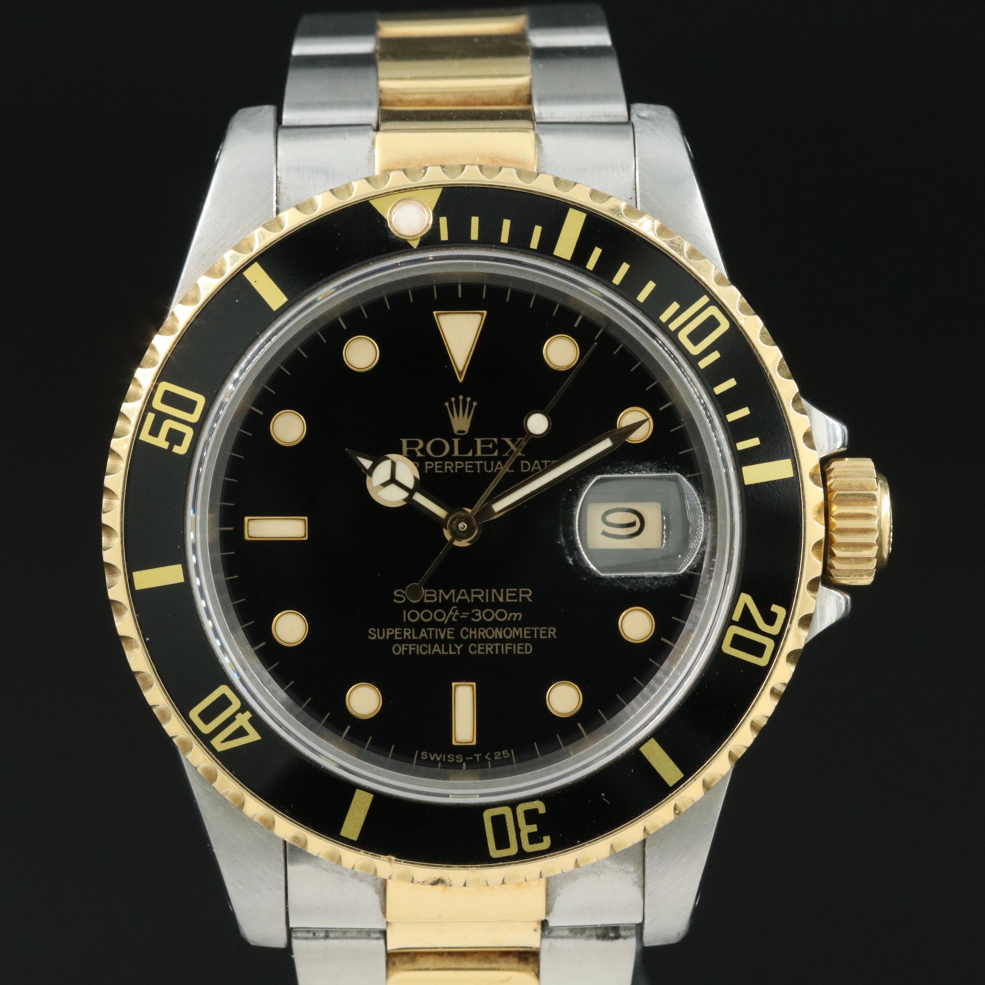 Rolex 18K and Stainless Steel Submariner Watch