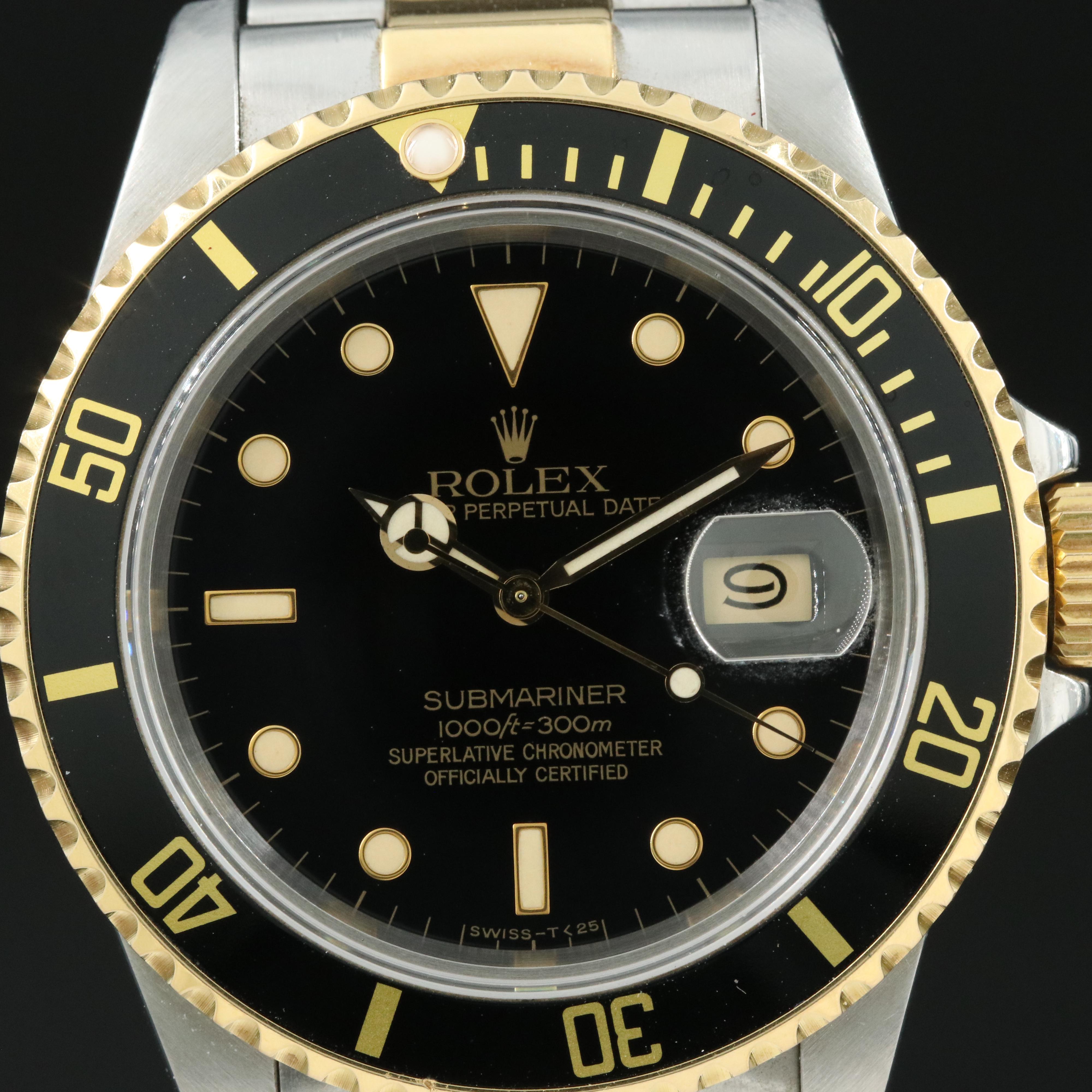 Rolex 18K and Stainless Steel Submariner Watch