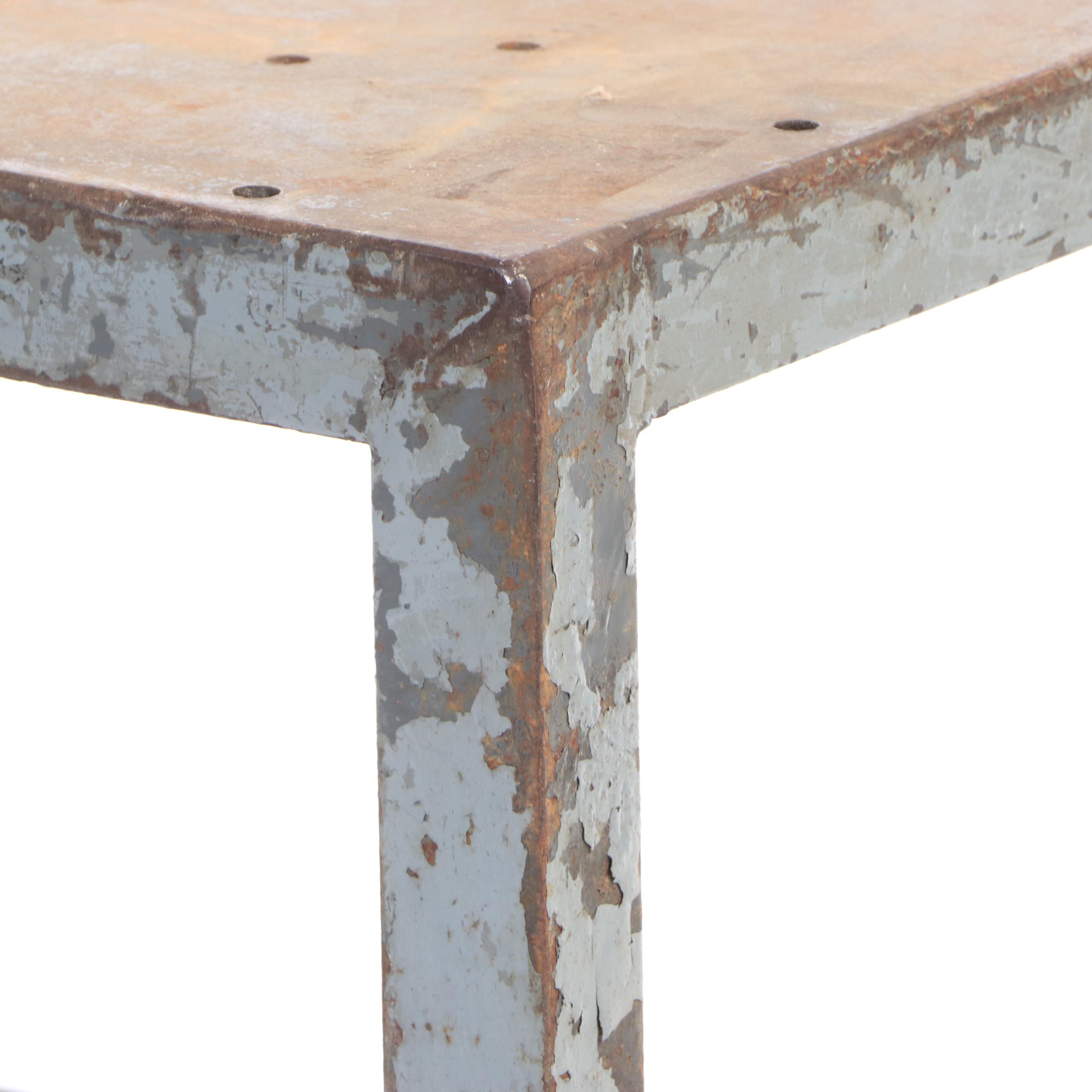 Industrial Steel Cart, Mid to Late 20th Century