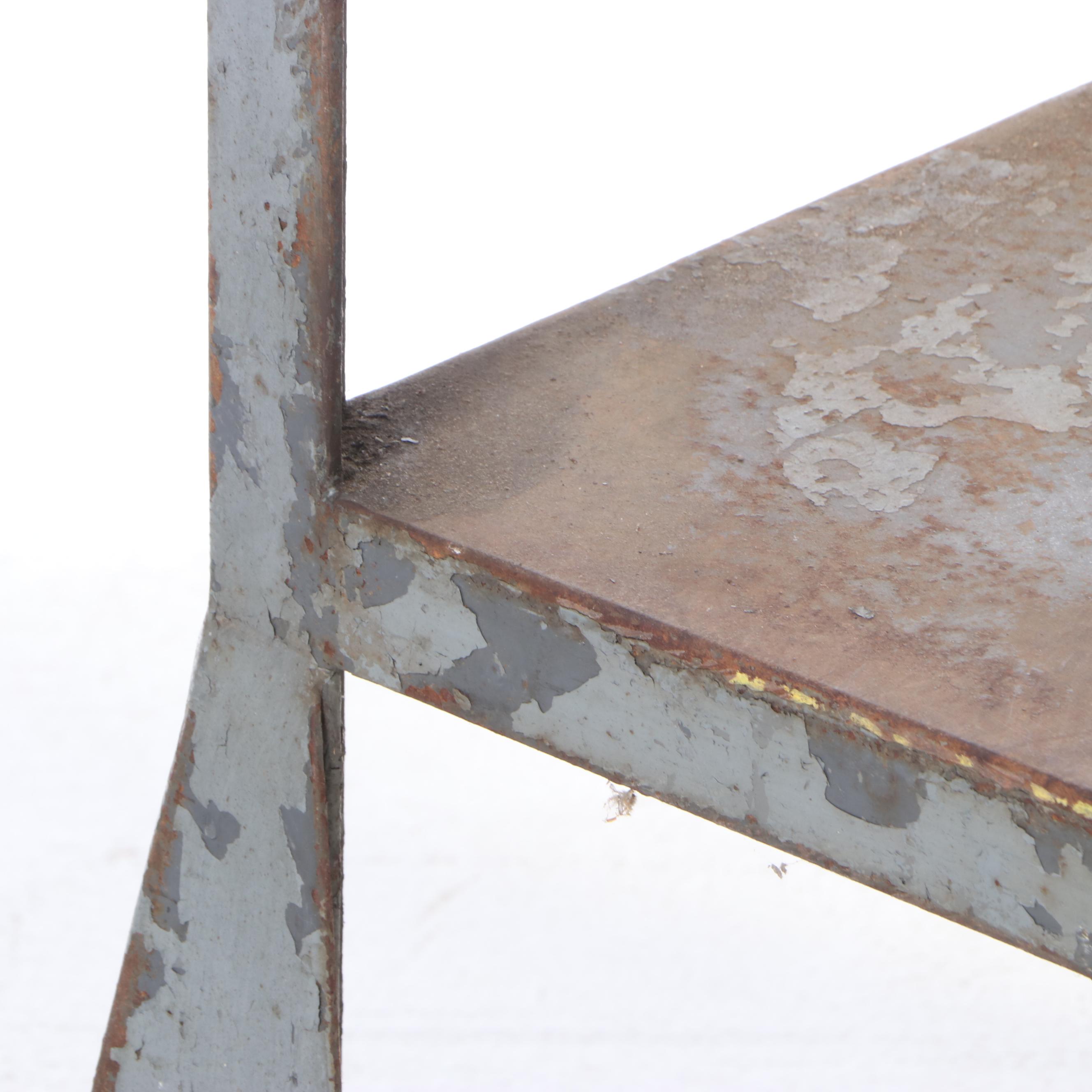 Industrial Steel Cart, Mid to Late 20th Century