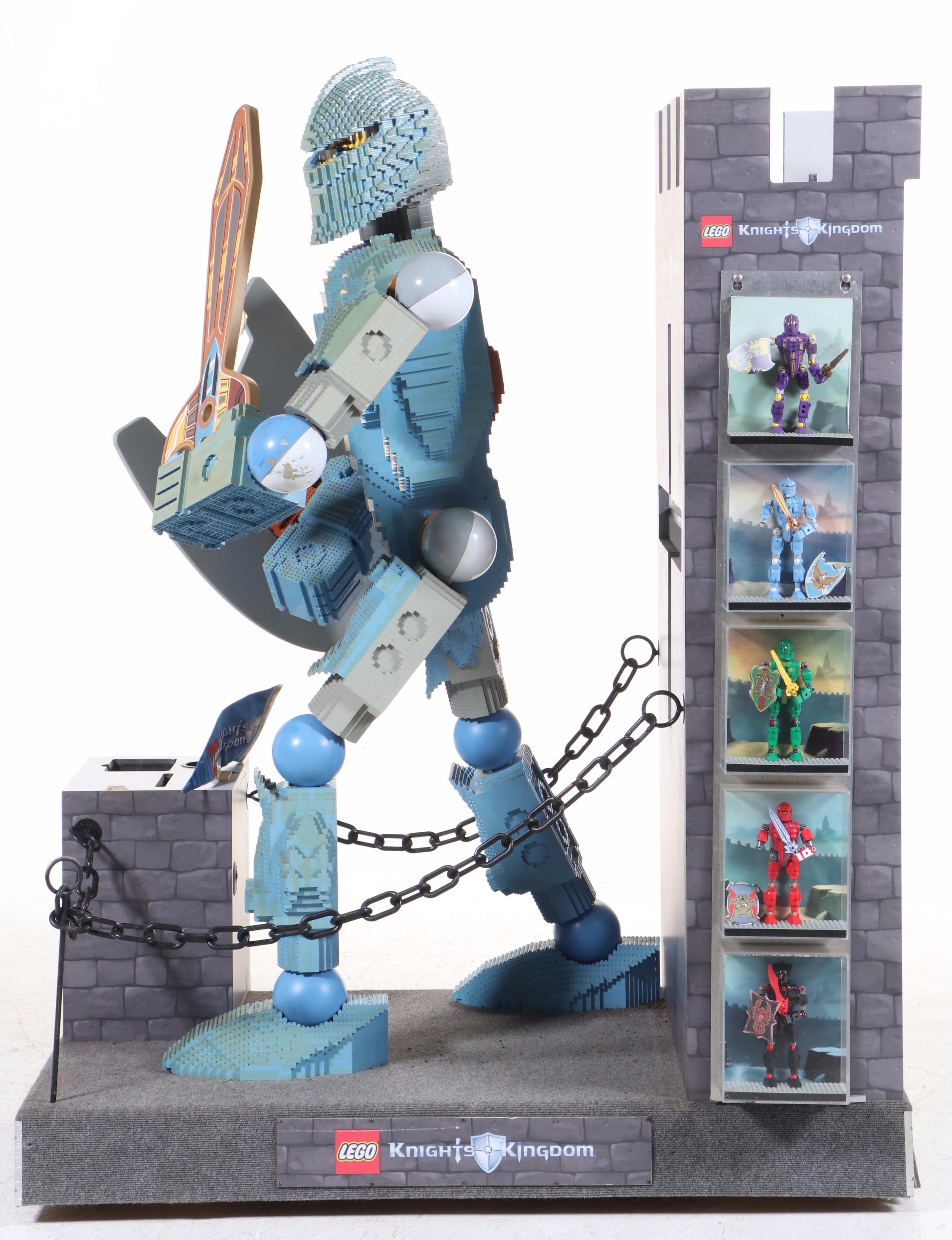 LEGO "Knights' Kingdom" Life-Size Dealer Display with LEGO Shipping Crate