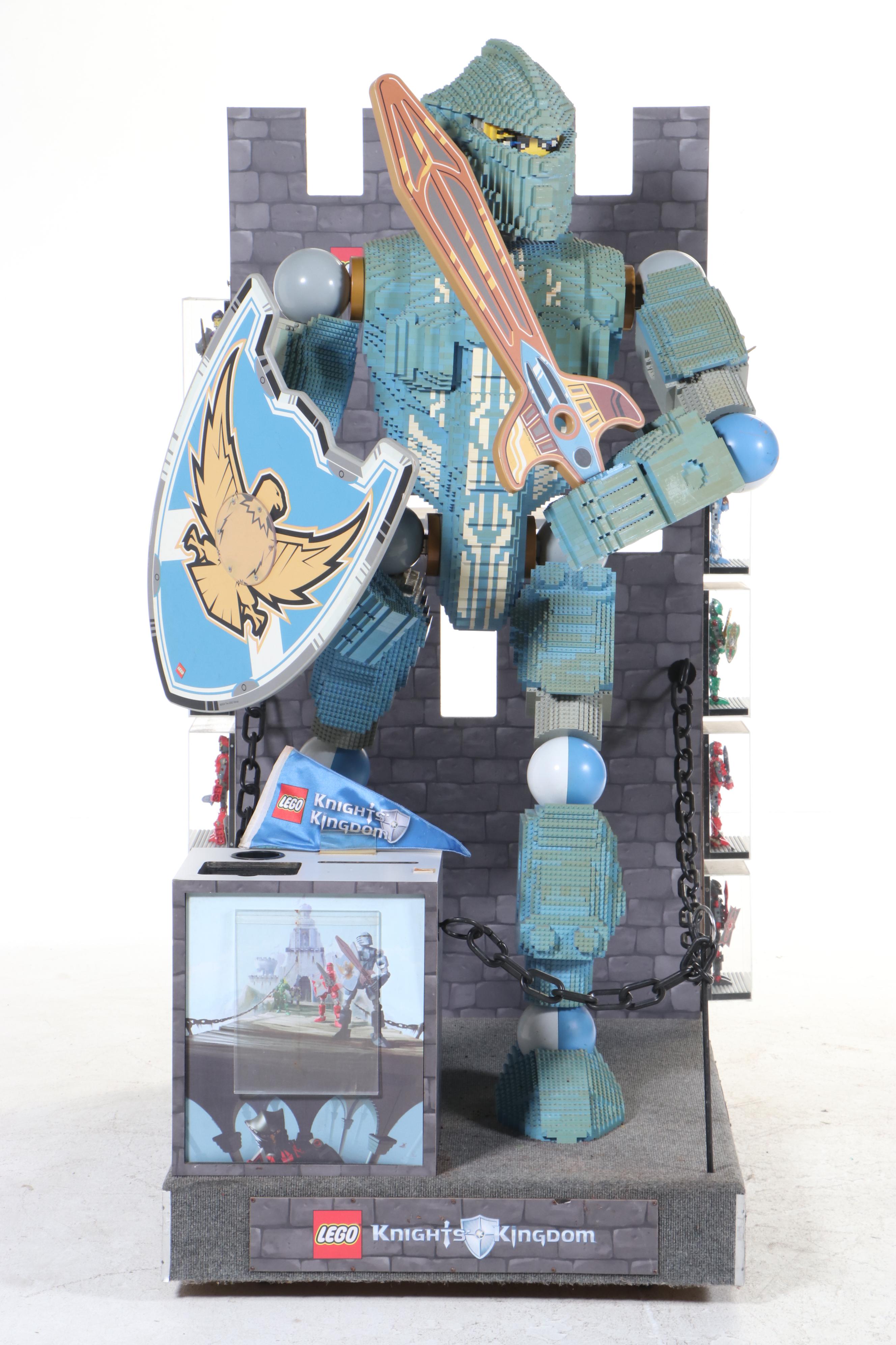 LEGO "Knights' Kingdom" Life-Size Dealer Display with LEGO Shipping Crate