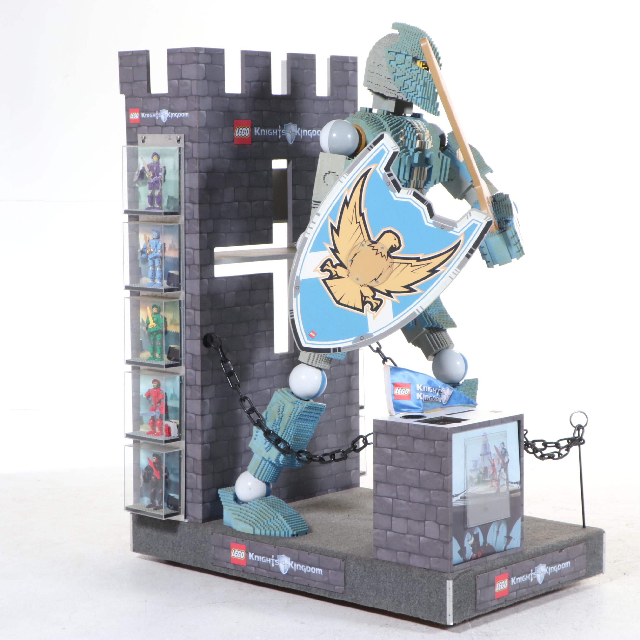 LEGO "Knights' Kingdom" Life-Size Dealer Display with LEGO Shipping Crate