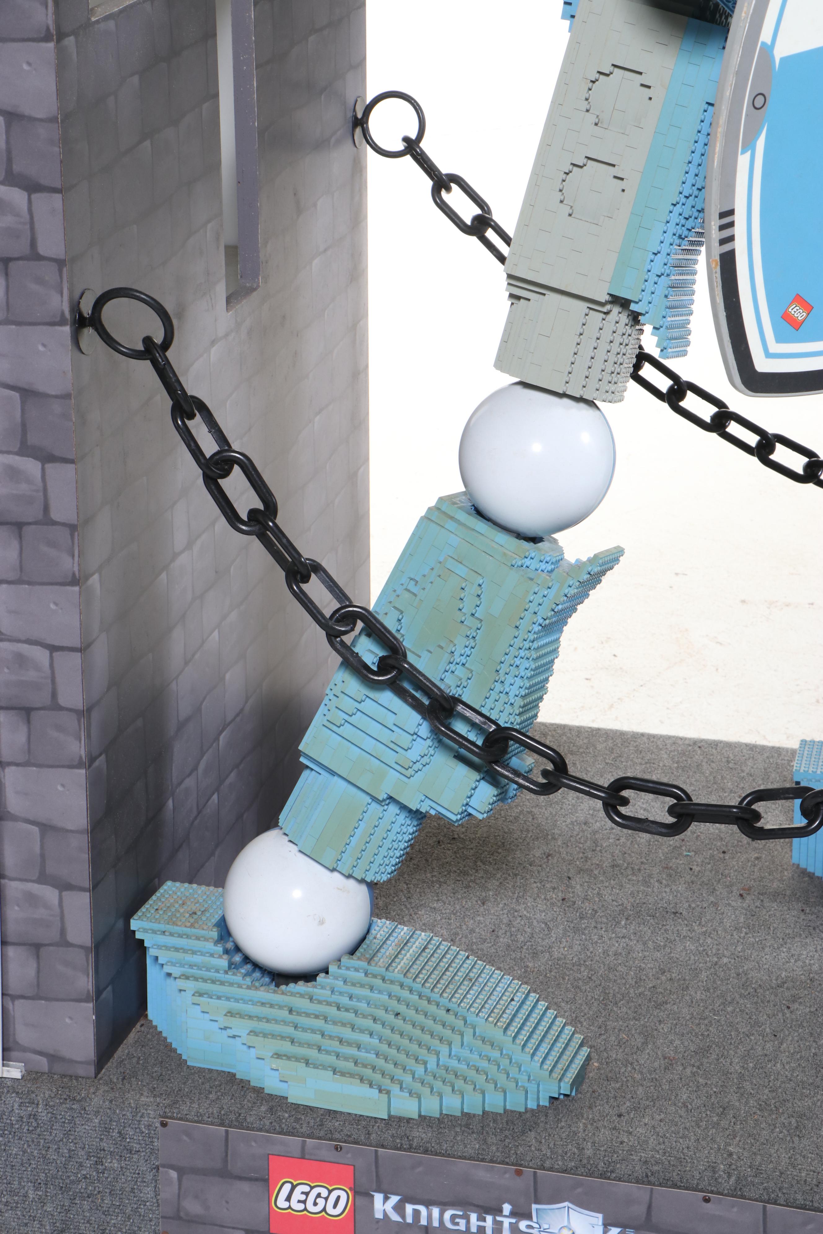 LEGO "Knights' Kingdom" Life-Size Dealer Display with LEGO Shipping Crate