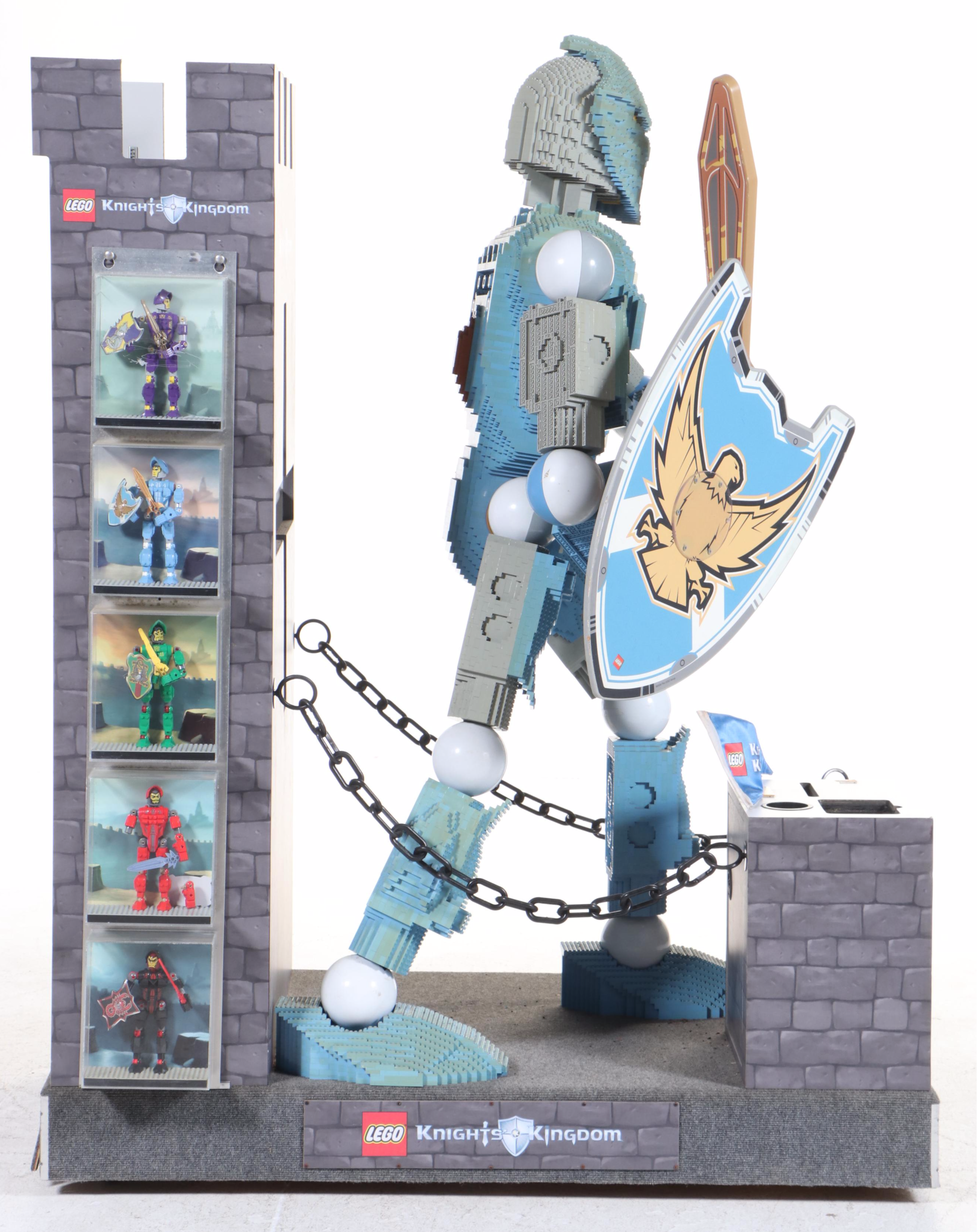LEGO "Knights' Kingdom" Life-Size Dealer Display with LEGO Shipping Crate