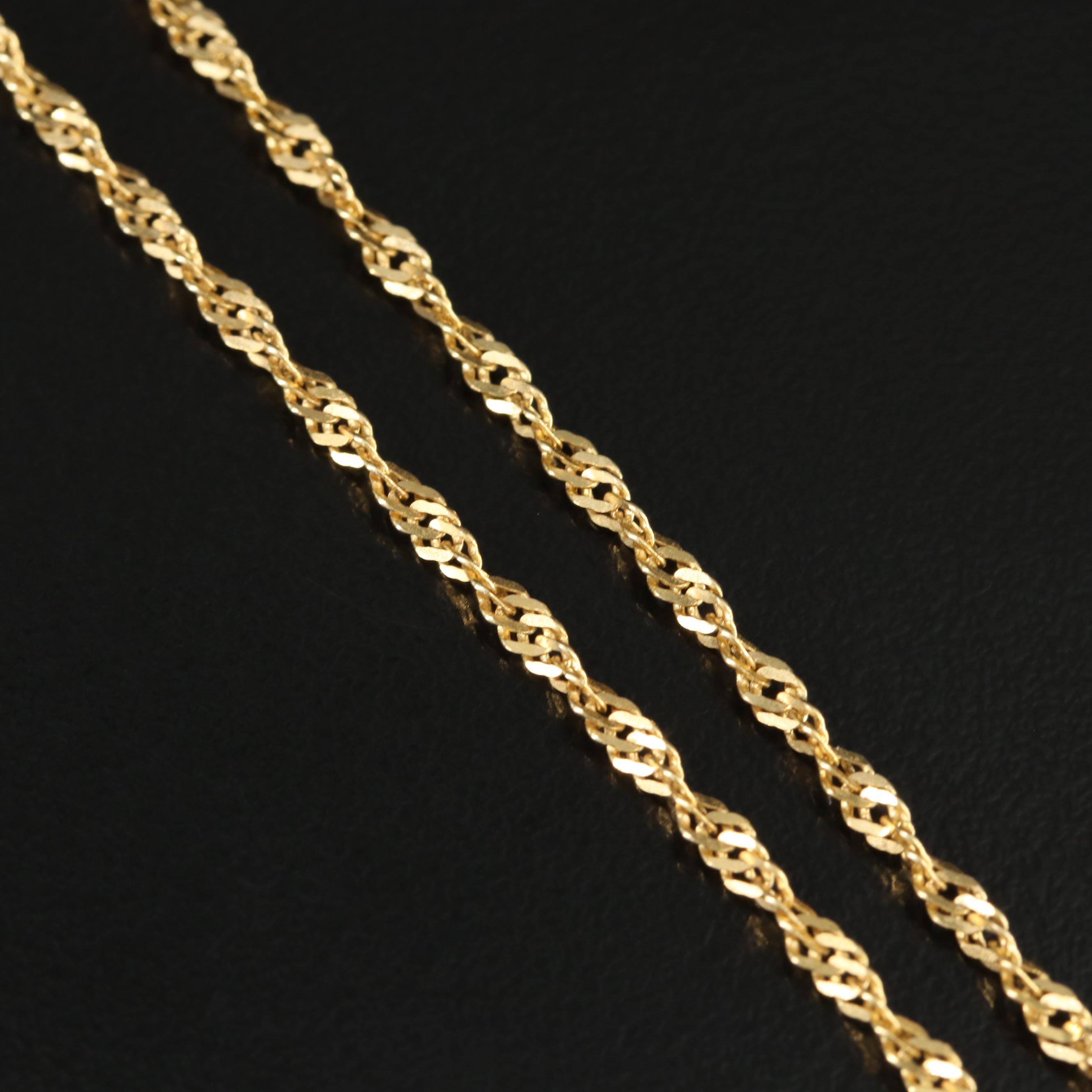 14K Pearl and Diamond Pendant Necklace