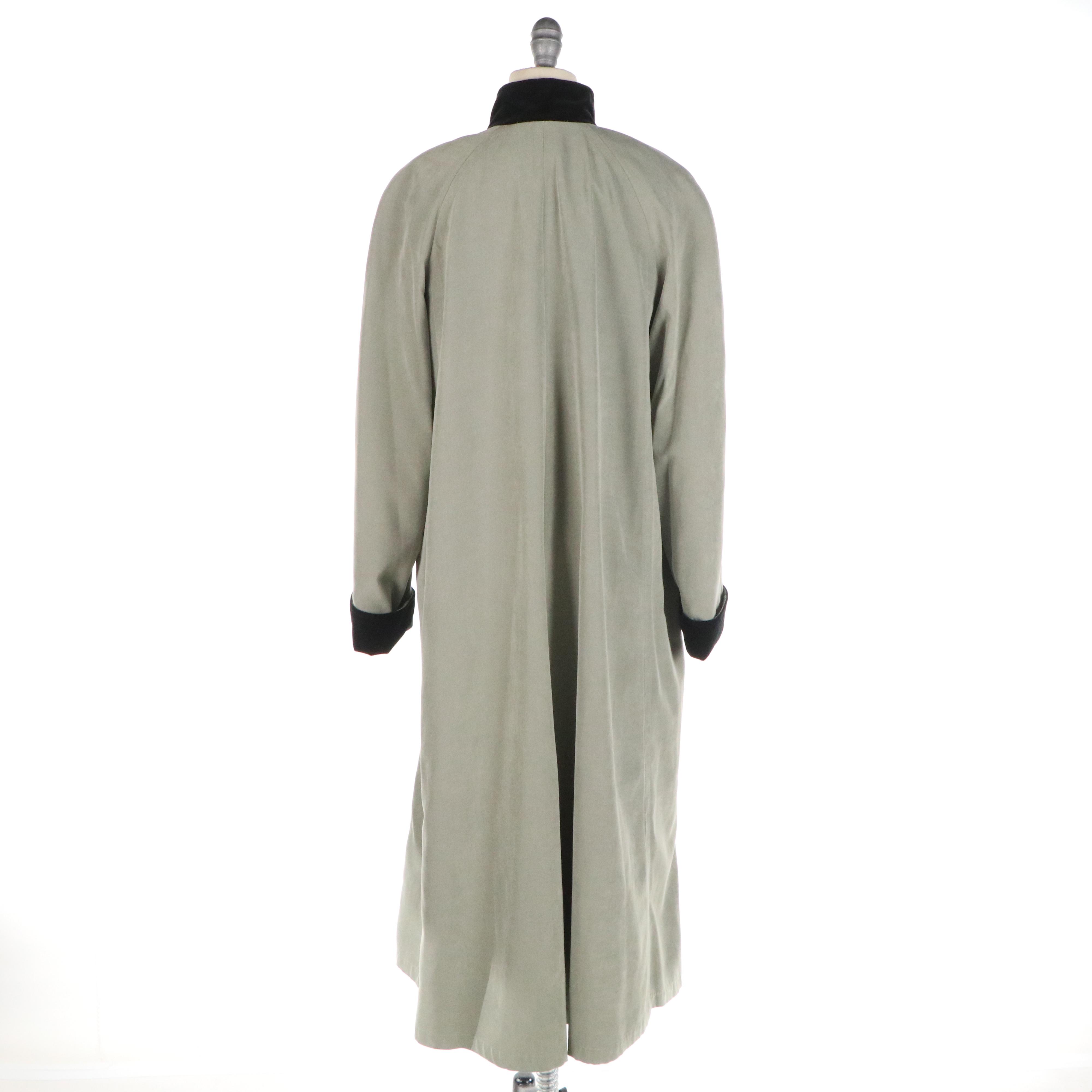 Bromley Velour Trimmed Polyester Coat