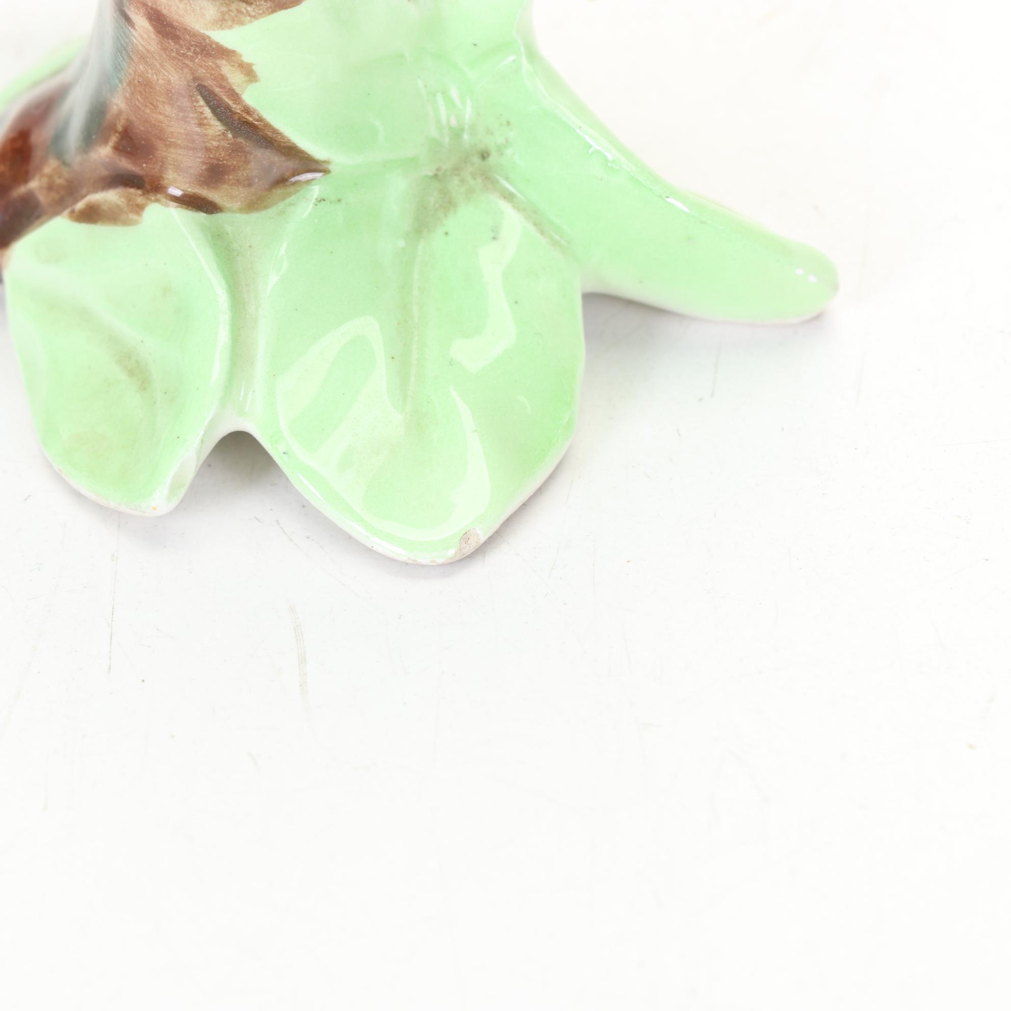 Hand-Decorated Bird House Collection with Pair of Lefton Parakeet Figurines