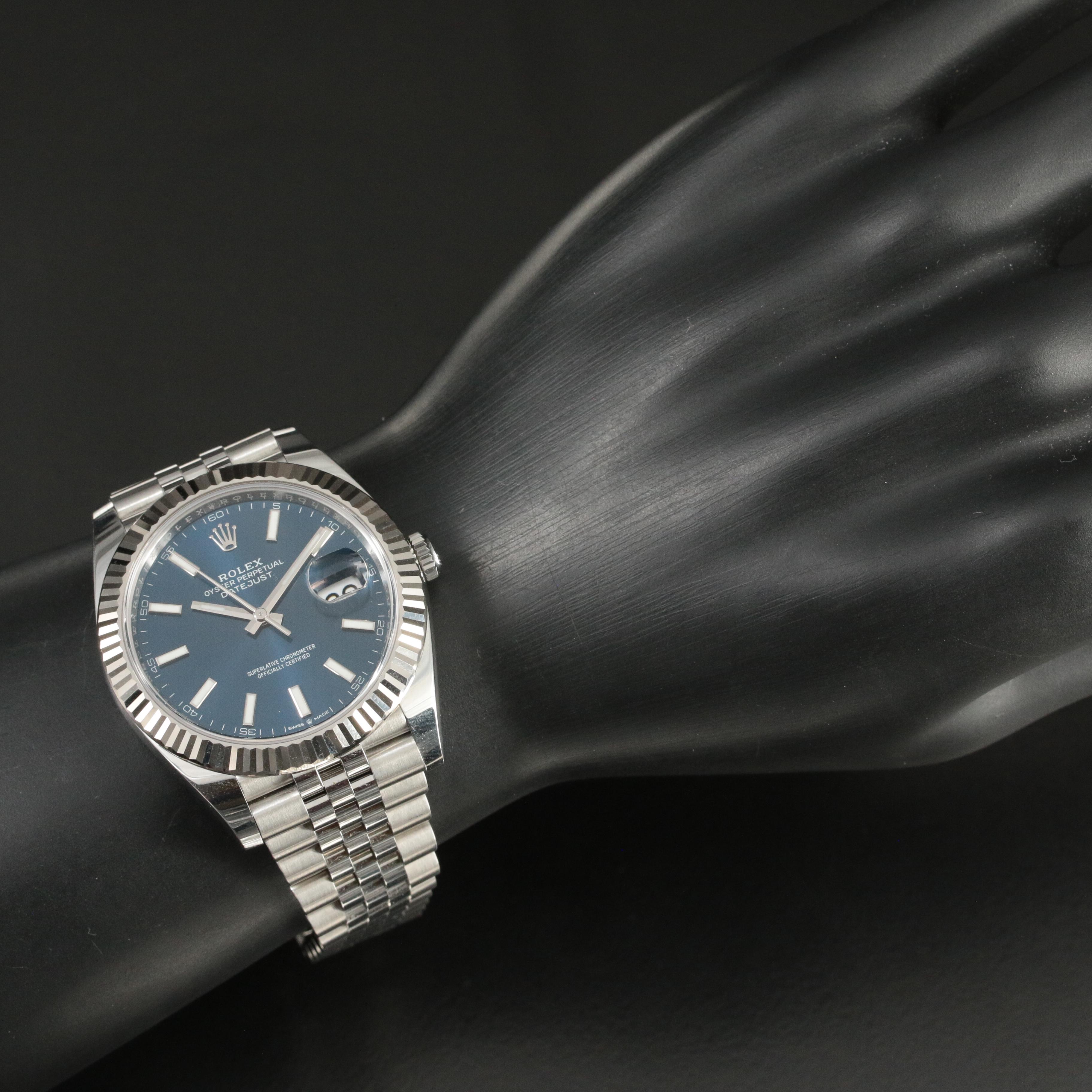 2023 Rolex Datejust Blue Dial 18K and Stainless Steel Watch