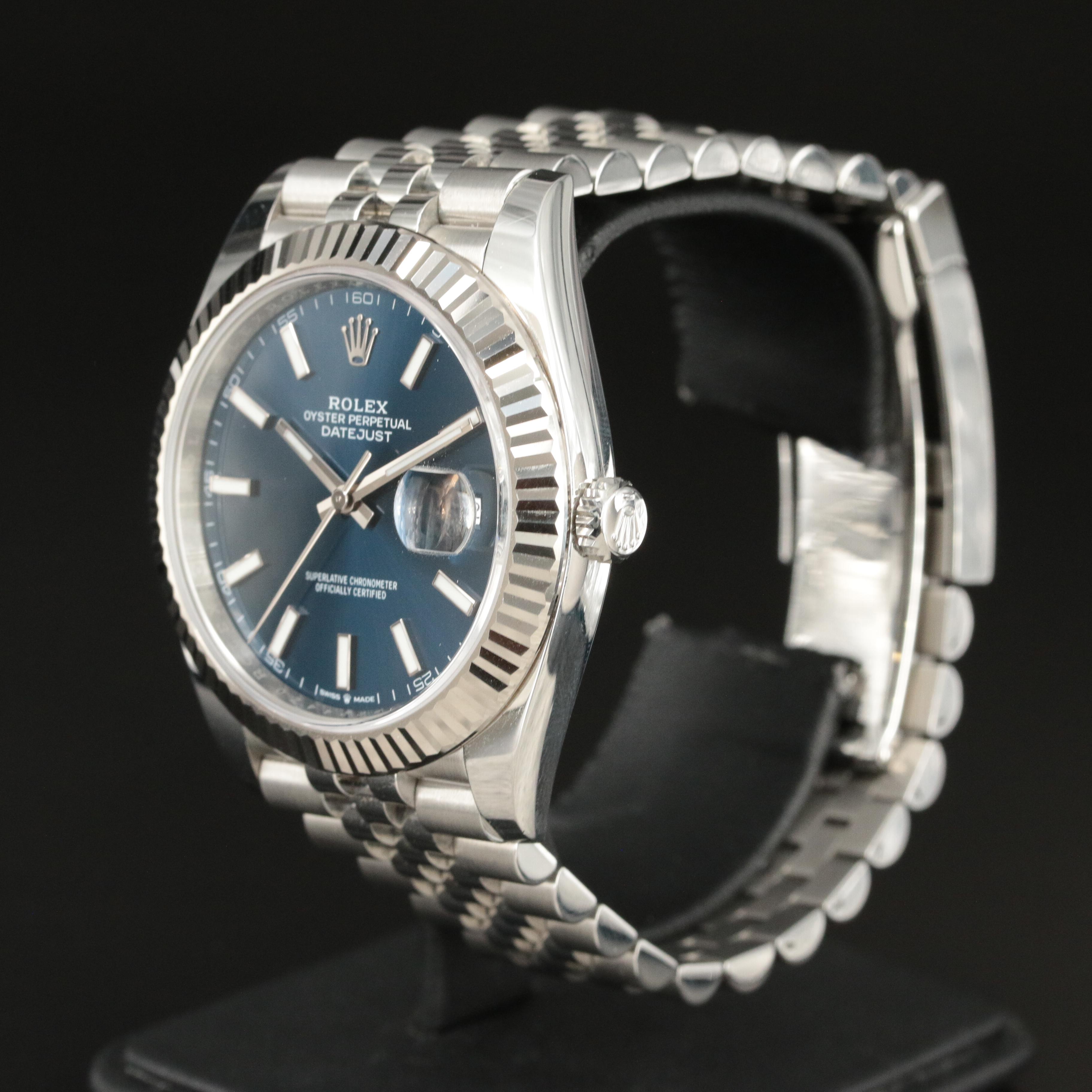 2023 Rolex Datejust Blue Dial 18K and Stainless Steel Watch