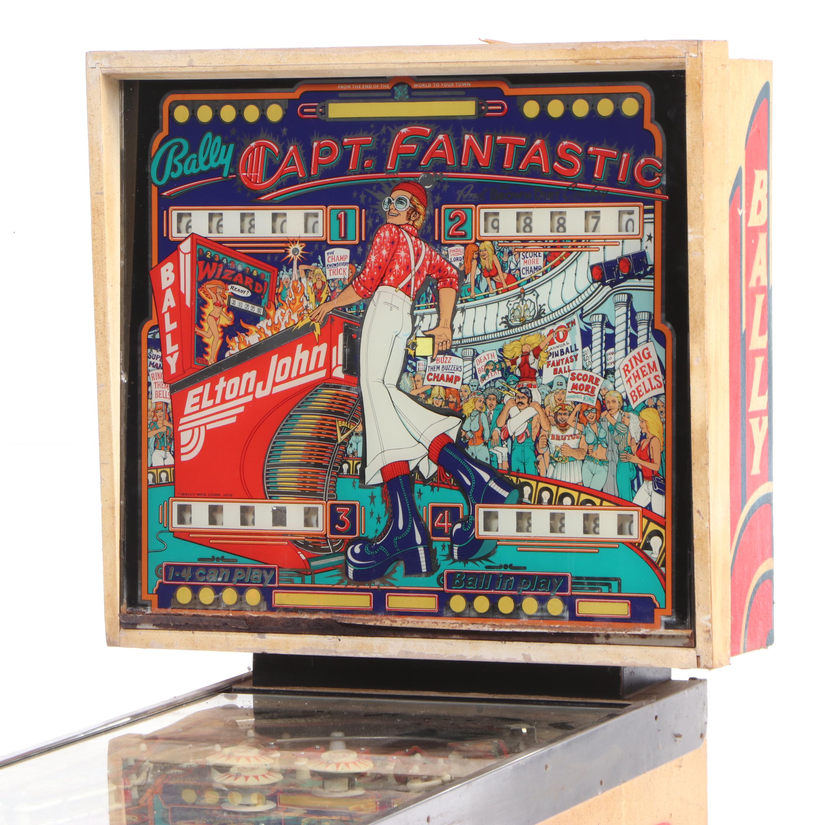 Bally Captain Fantastic Pinball Machine, 1979