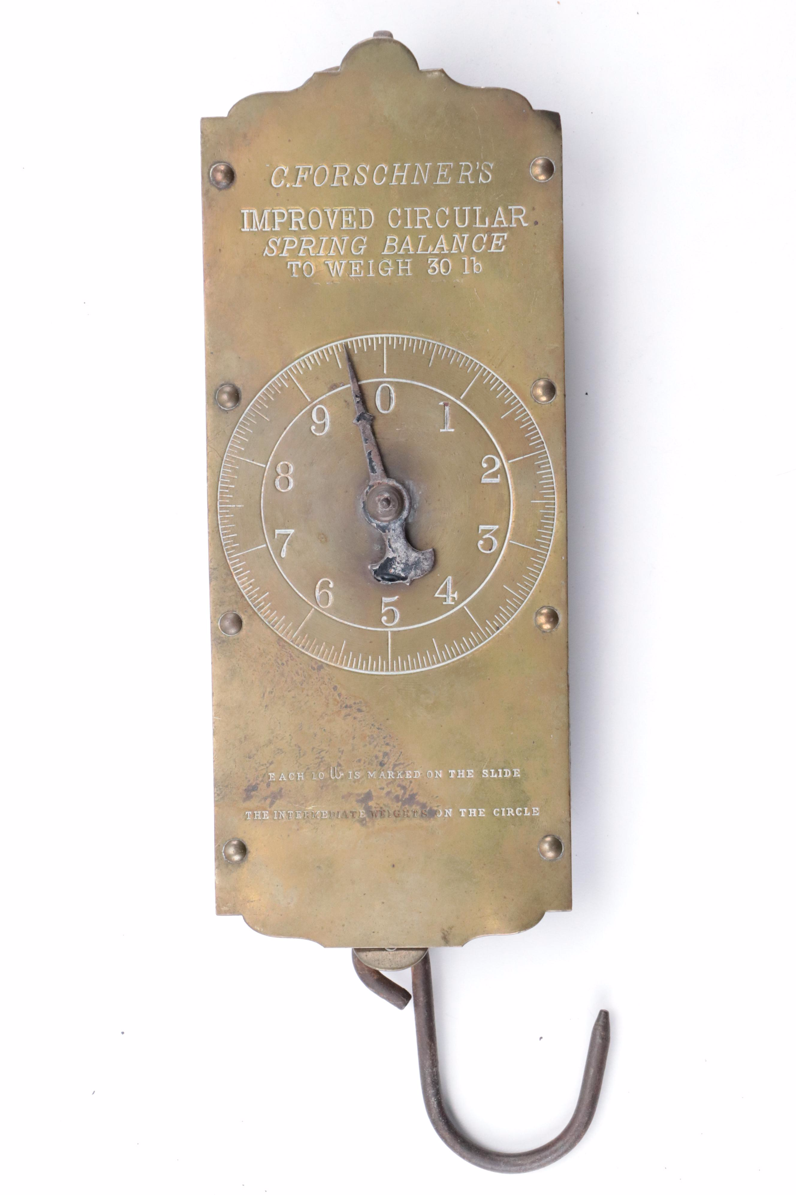 Wagner Cast Iron Dutch Oven with Trivet and Spring Scale