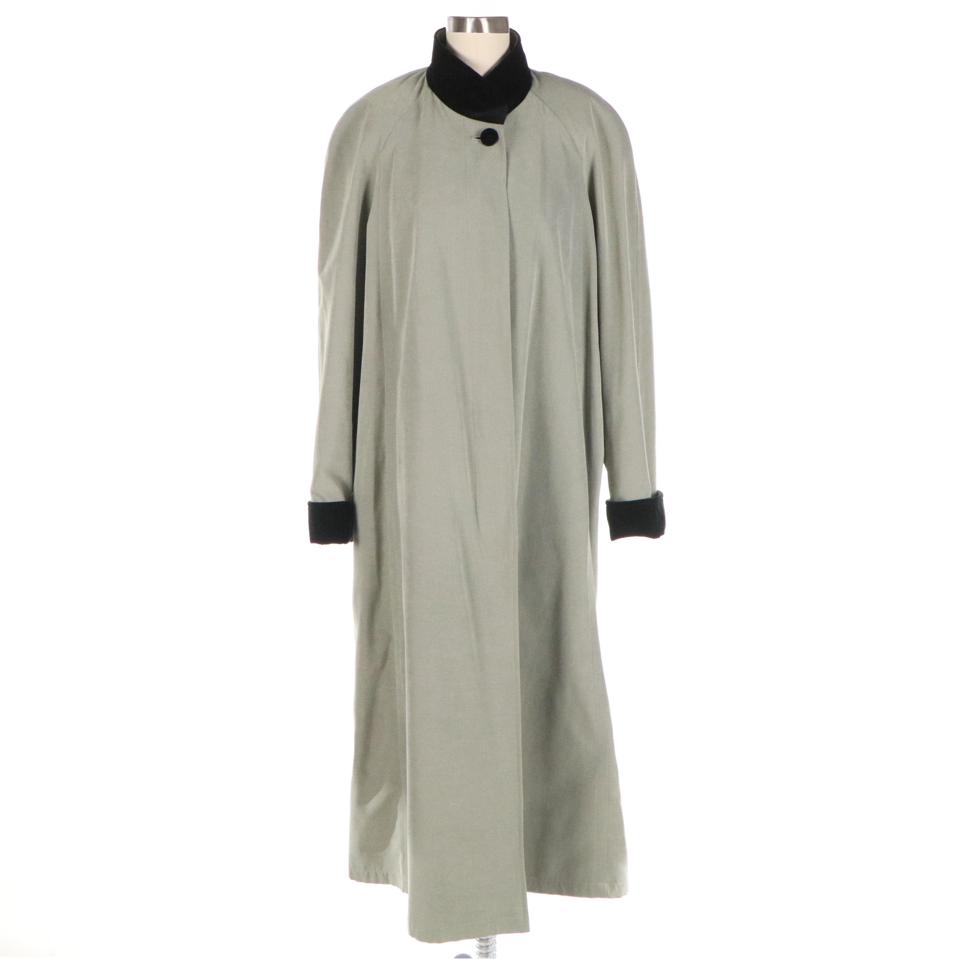 Bromley Velour Trimmed Polyester Coat