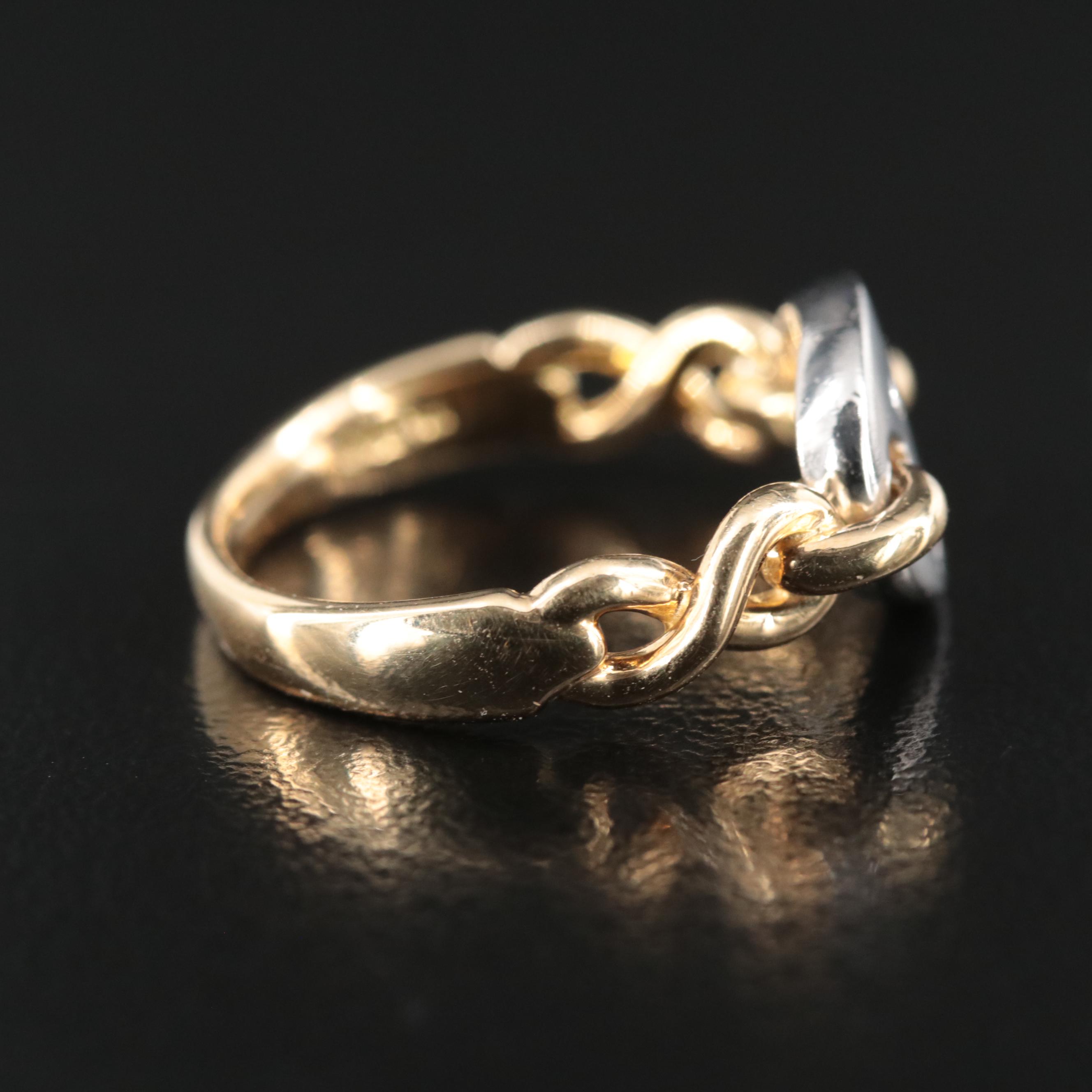 Platinum and 14K Diamond and Ruby Ring with Infinity Shoulders