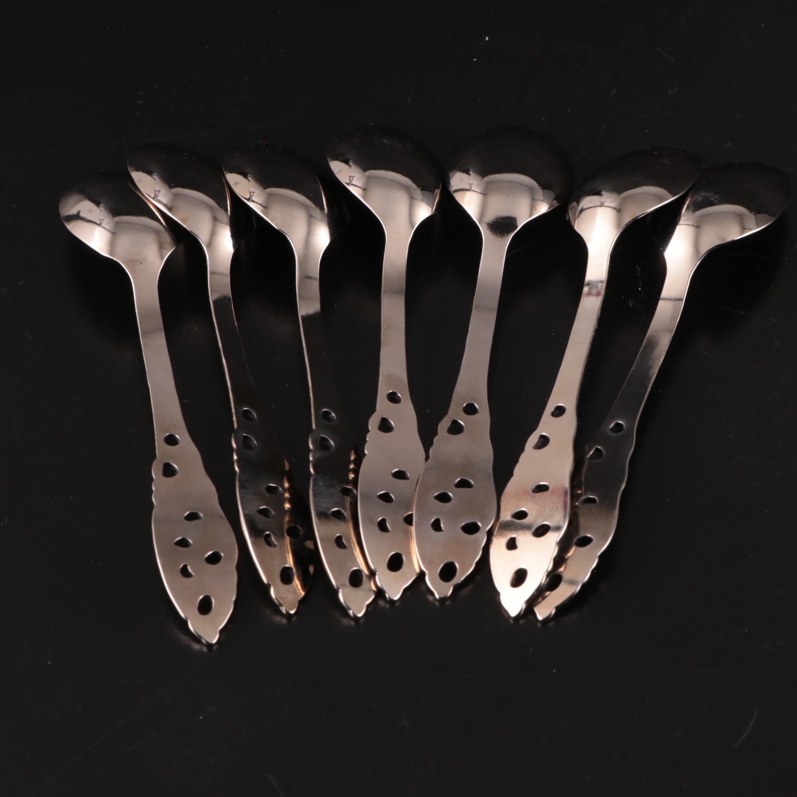 Embossed Stainless Steel Demitasse Spoons Boxed Set